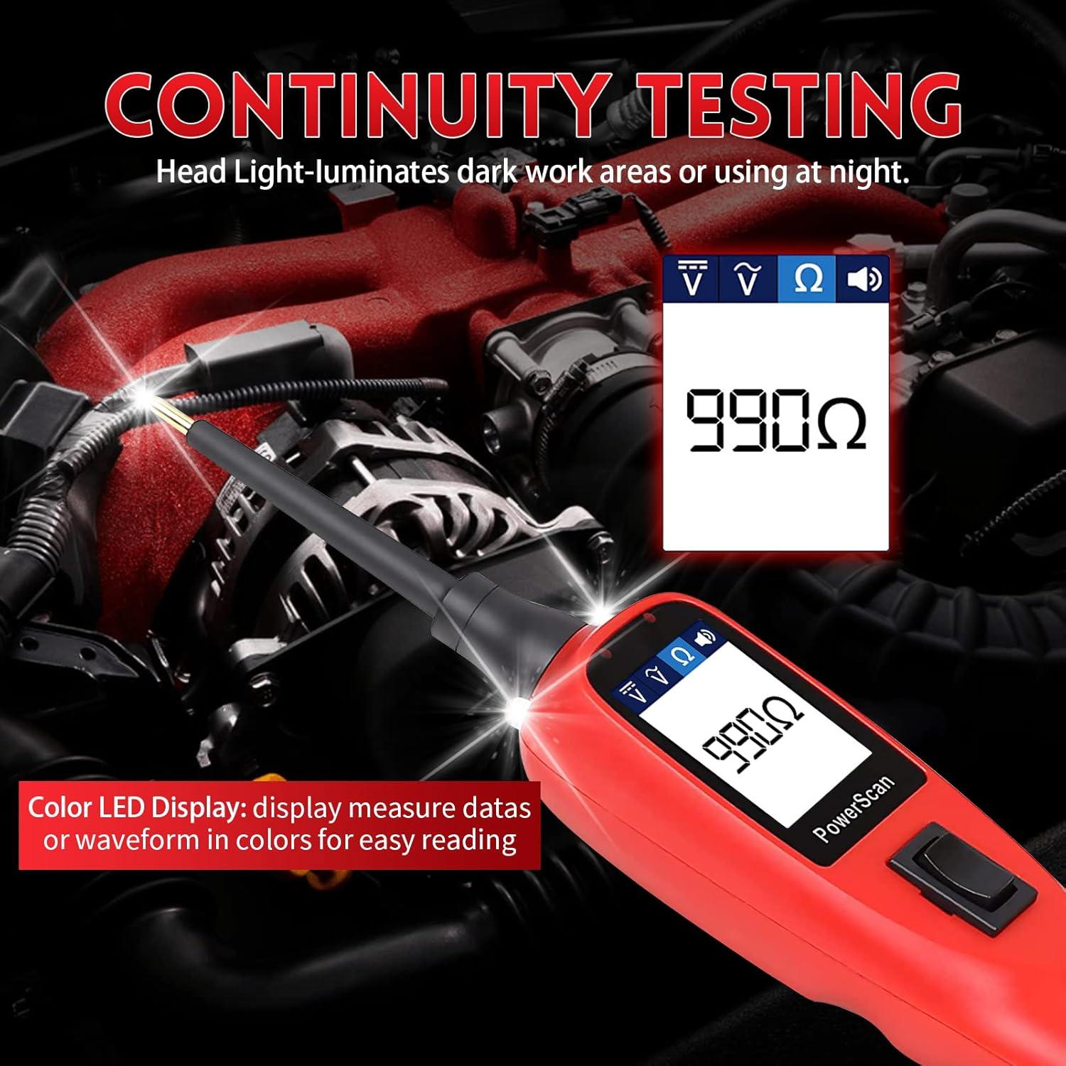 Probador de Circuitos Autel PowerScan PS100 12V 24V con Cable 6.1m