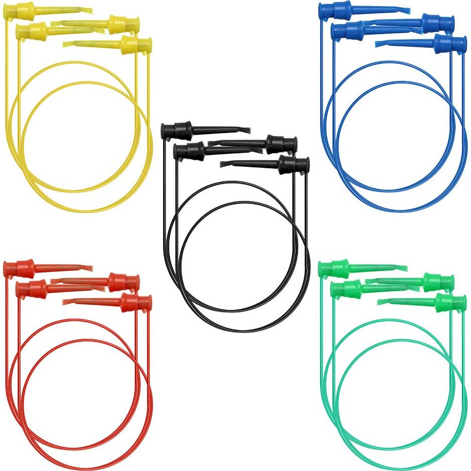 Clips de Prueba de Gancho Sumnacon 10 Pcs 59 cm Silicona