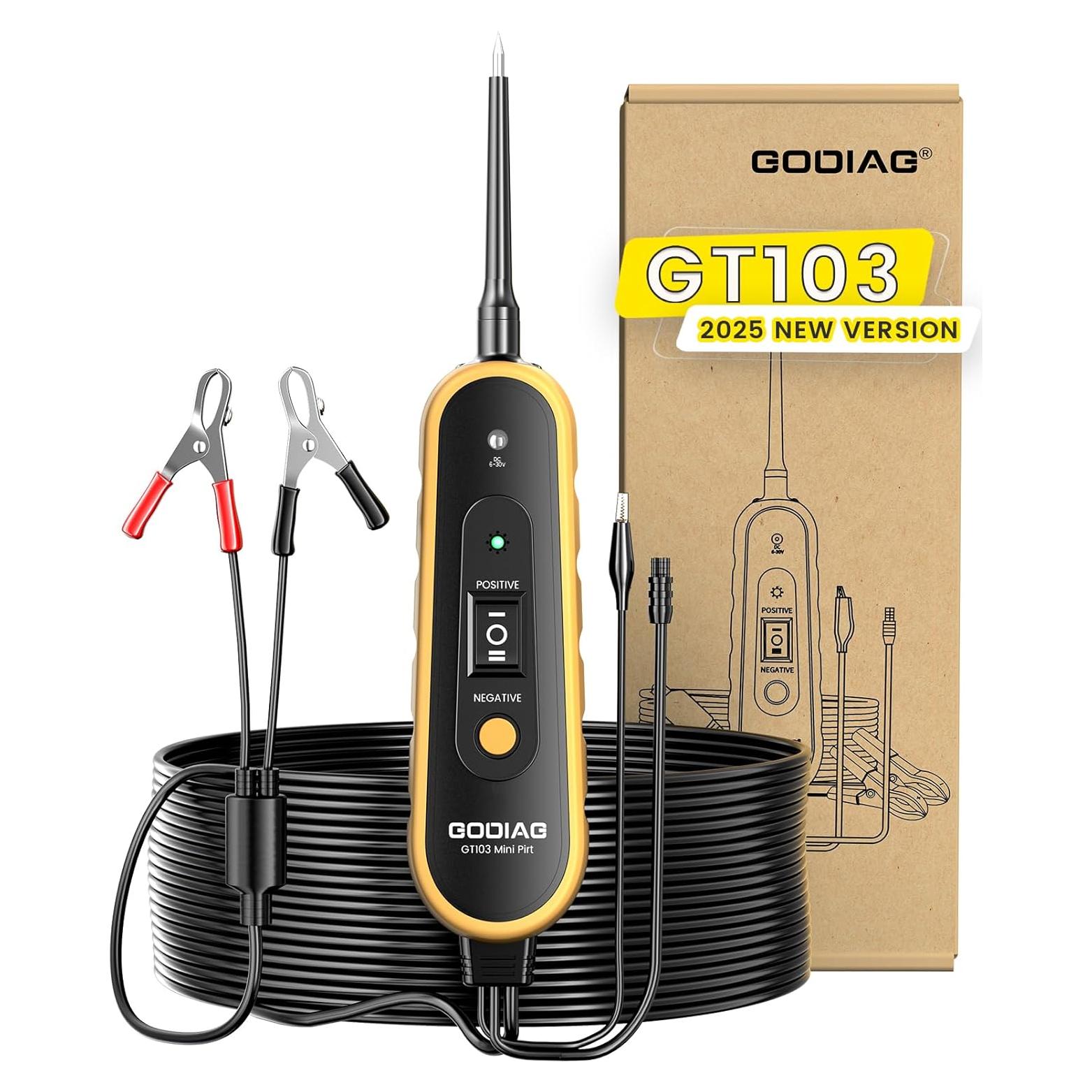Probador de Circuito Eléctrico GODIAG GT103 PRO 6V-30V