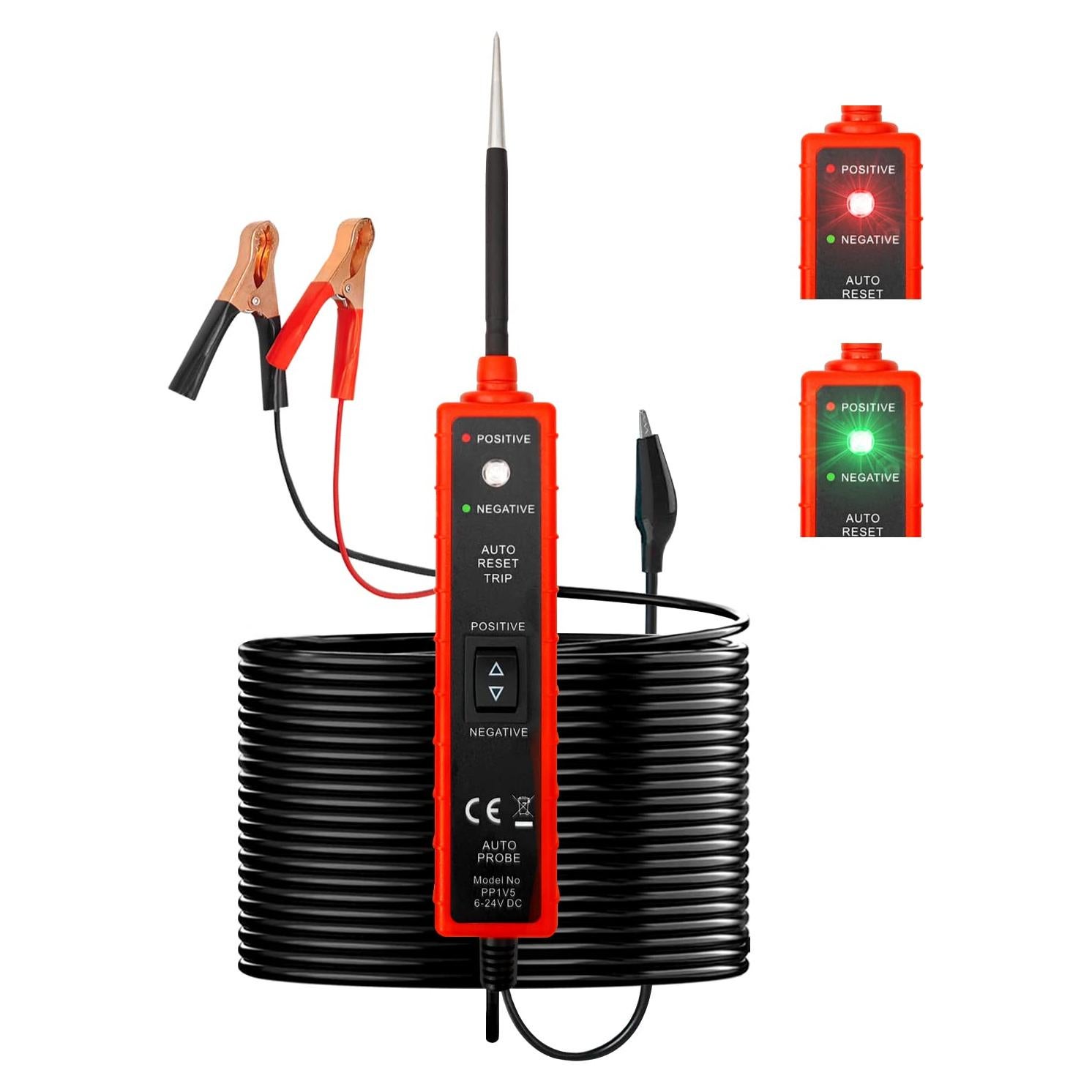 Probador de Circuito Automotriz OUFKAR 6-24V con Luz LED