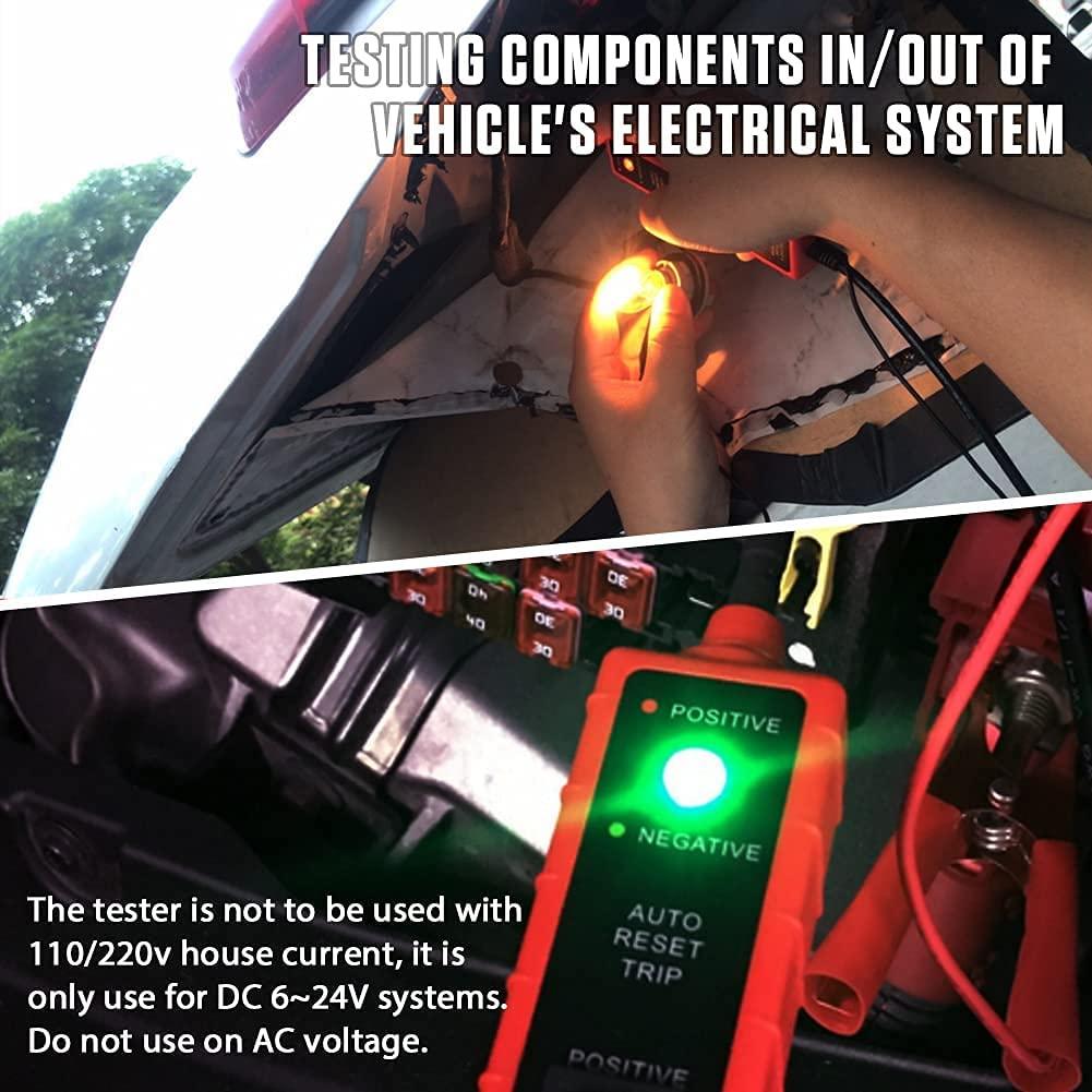 Probador de Circuito Automotriz OUFKAR 6-24V con Luz LED