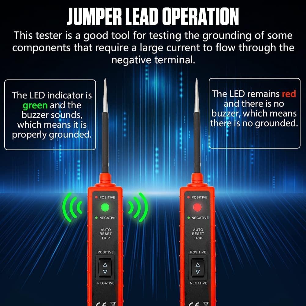 Probador de Circuito Automotriz OUFKAR 6-24V con Luz LED