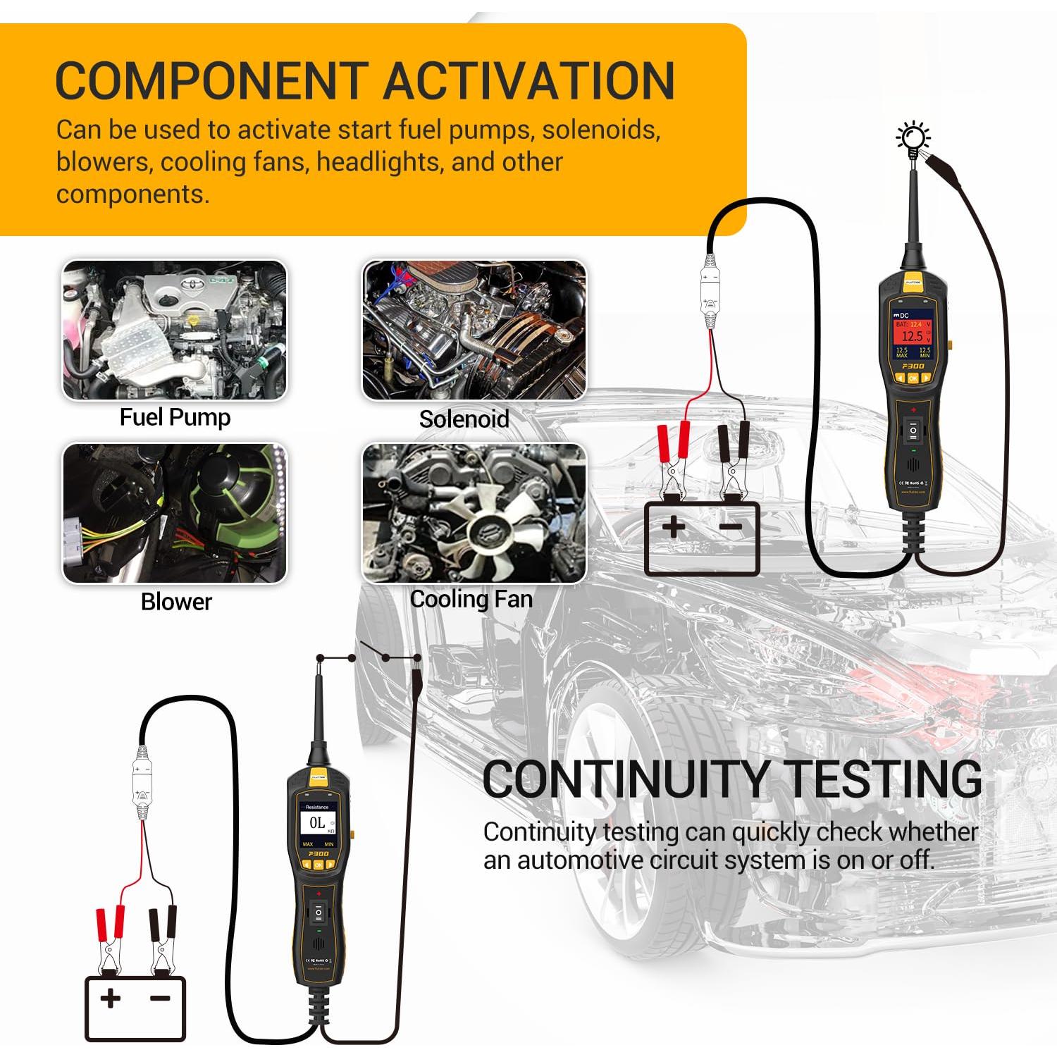 Probador de Circuito y Batería Flutree P300 6-30V 2025