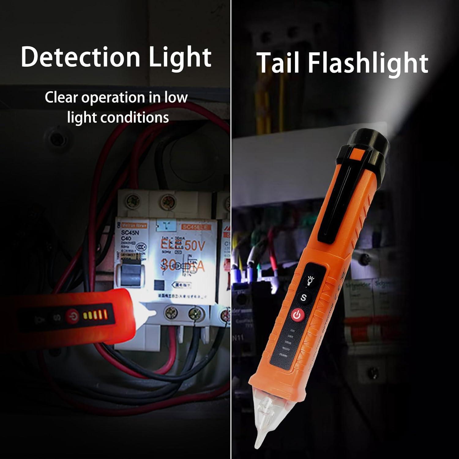 Probador de Voltaje Sin Contacto MXCOIRTP MT01 12V-1000V Naranja