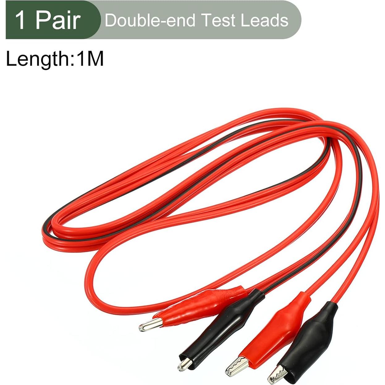 Cables de Prueba YOKIVE Doble Extremo 1M Rojo Negro