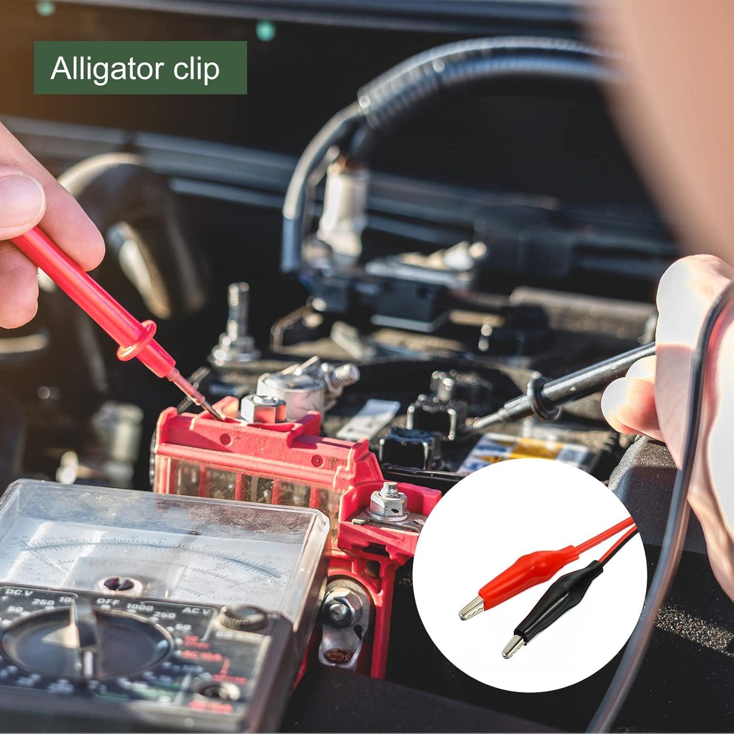 Cables de Prueba YOKIVE Doble Extremo 1M Rojo Negro