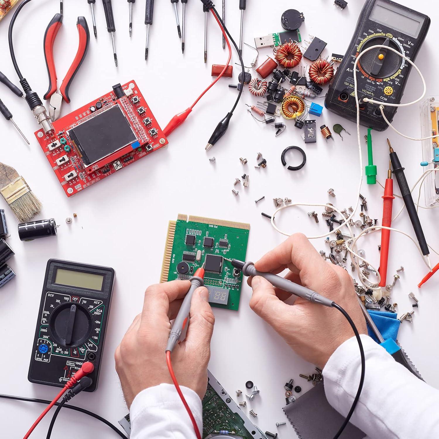 Cables de Prueba YOKIVE Doble Extremo 1M Rojo Negro