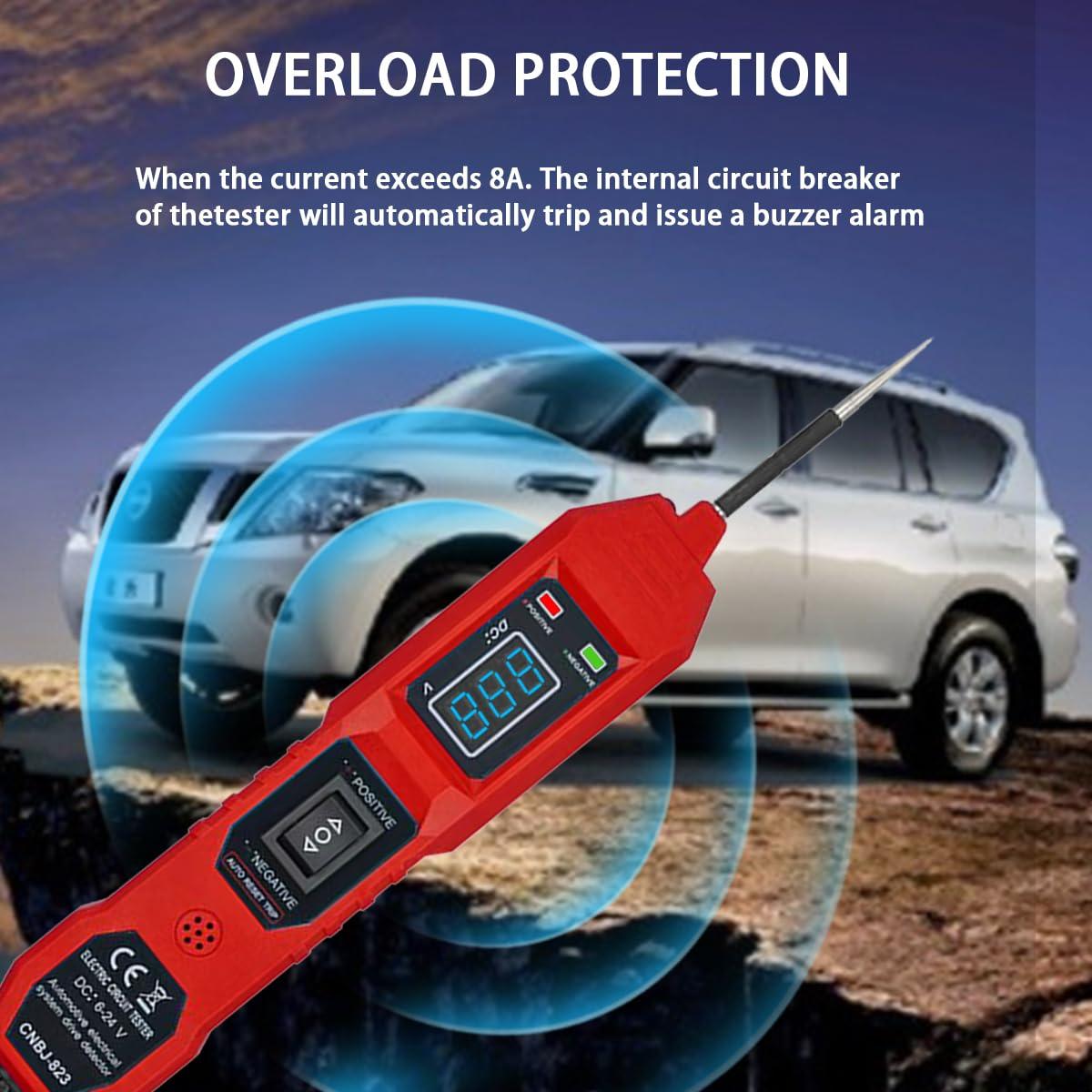 Probador de Circuito Automotriz Multifuncional LCD 3.5-36V