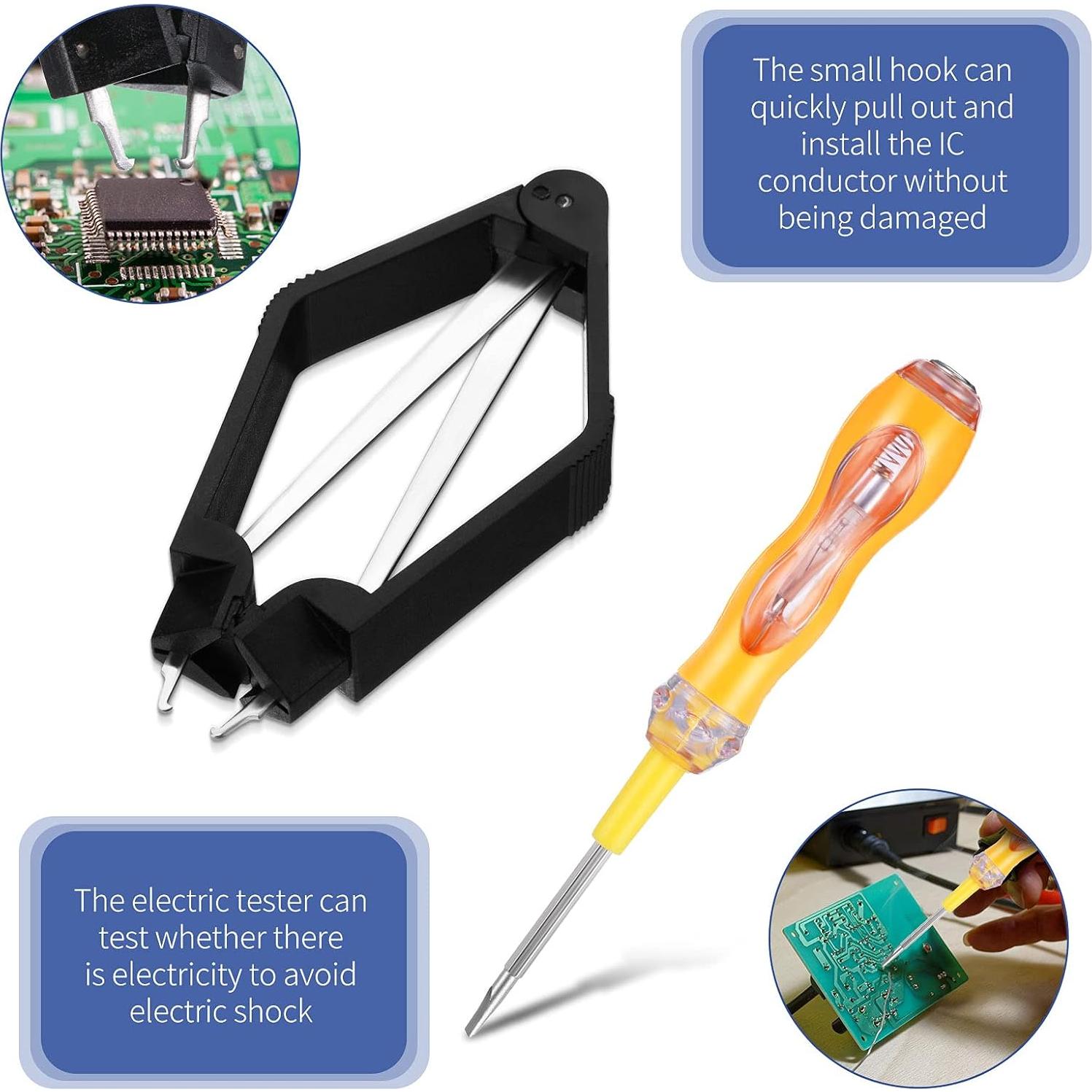 Extractor de Chip IC 4 Piezas Honoson - Herramienta Profesional