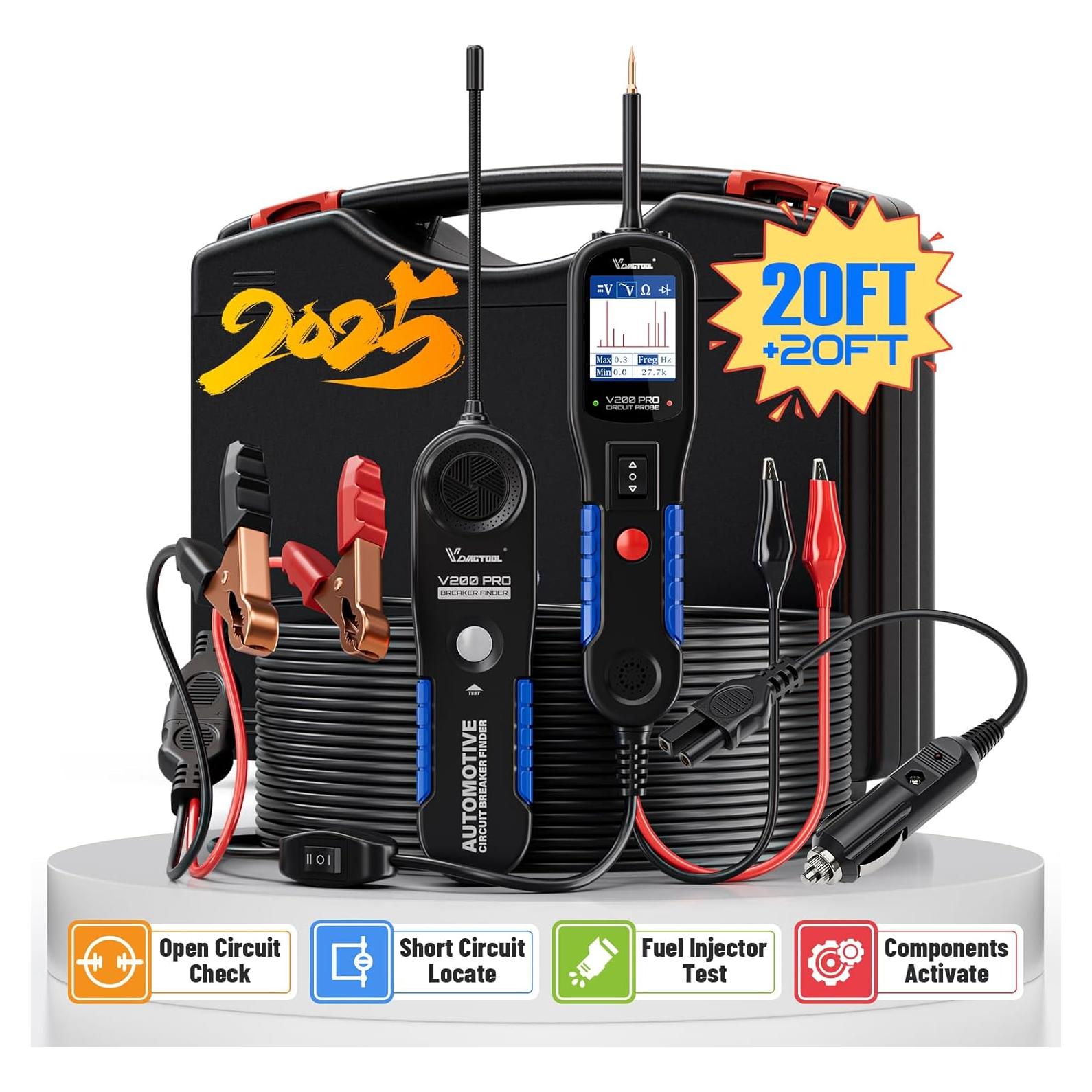 VDIAGTOOL V200 Pro Probador de Circuitos 12-42V Automotriz