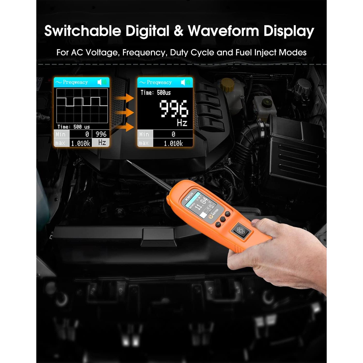Kit de Sonda de Circuito KZYEE KM50 12V/24V 7 Modos