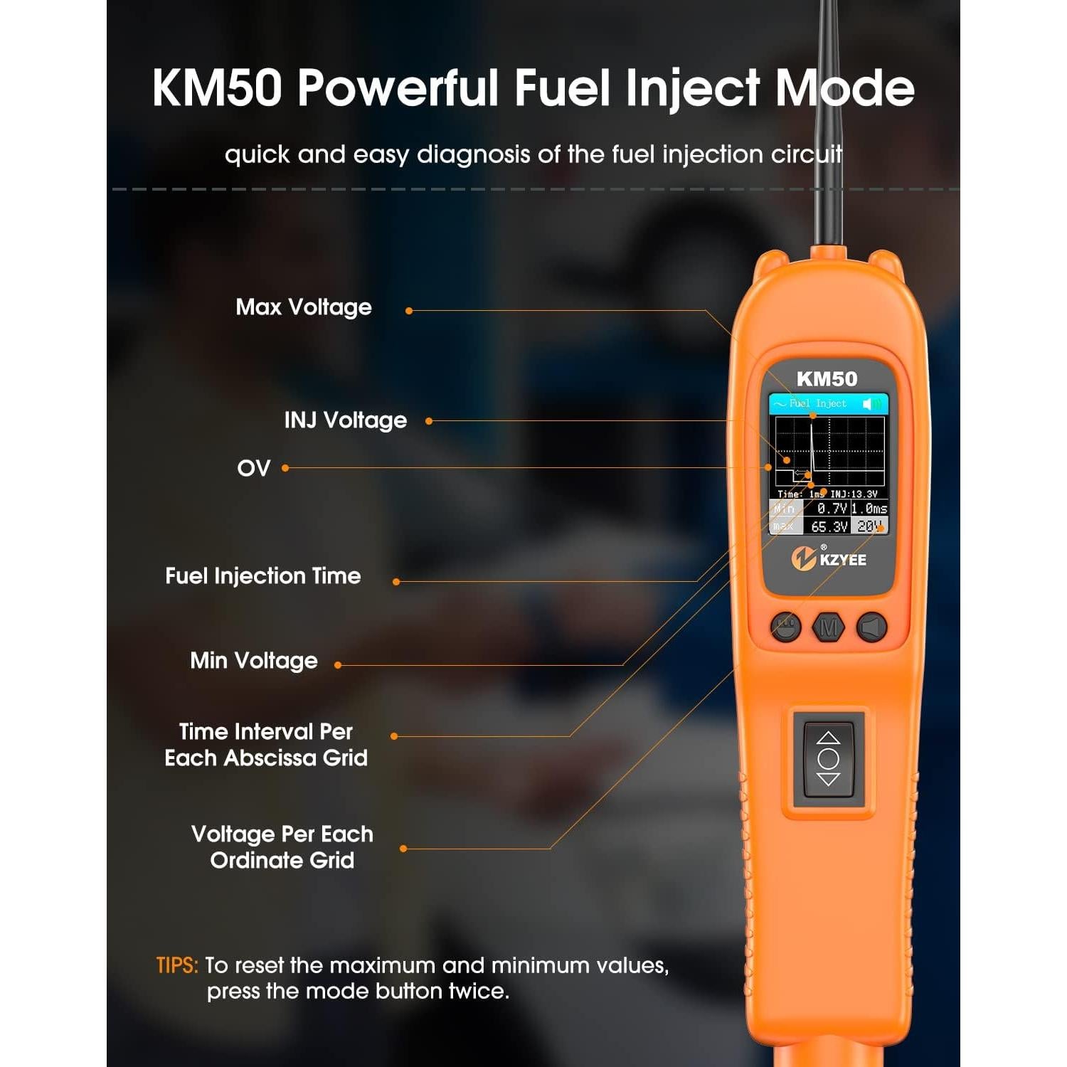 Kit de Sonda de Circuito KZYEE KM50 12V/24V 7 Modos