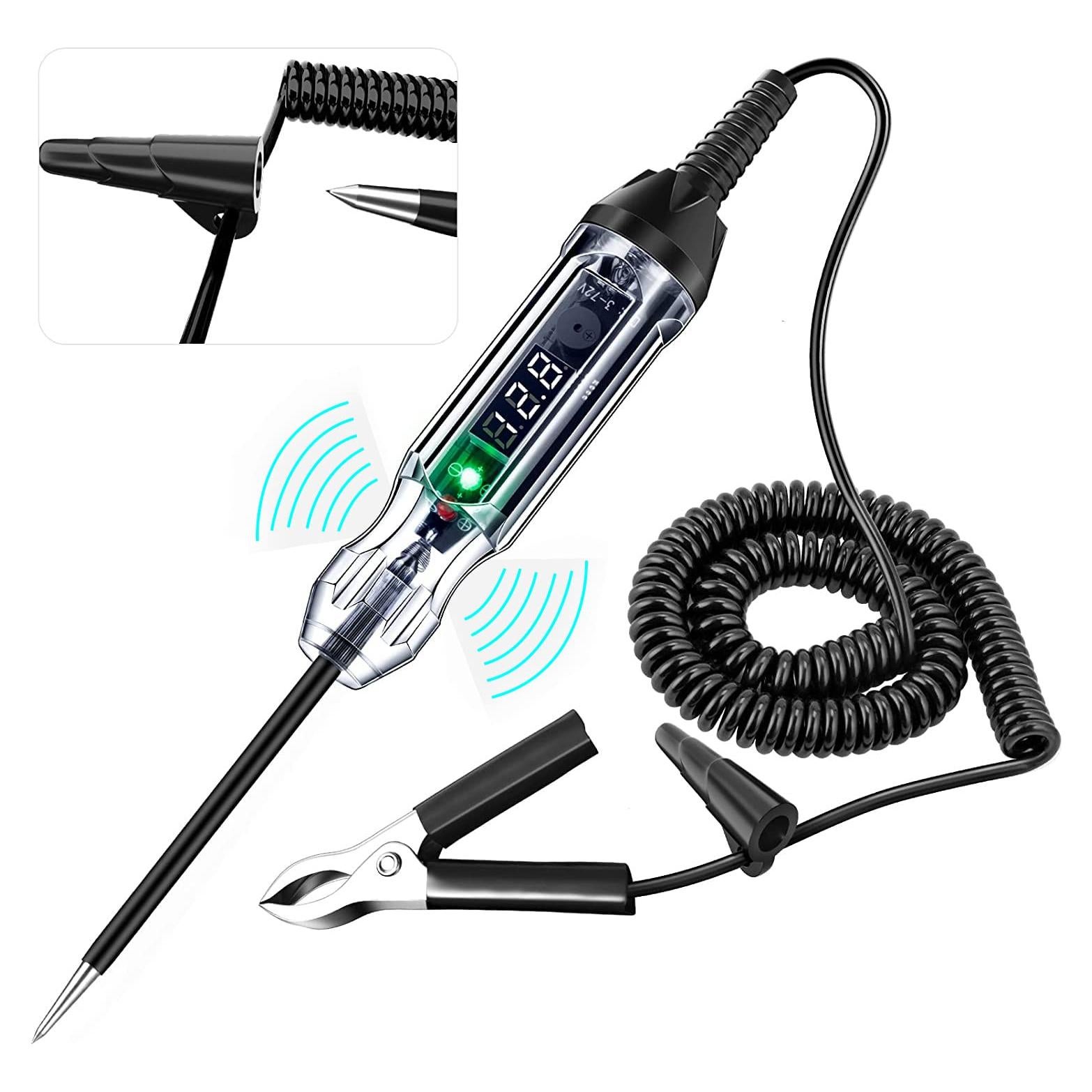 Probador de Circuito Automotriz EVOULTES 3-72V con Buzzer