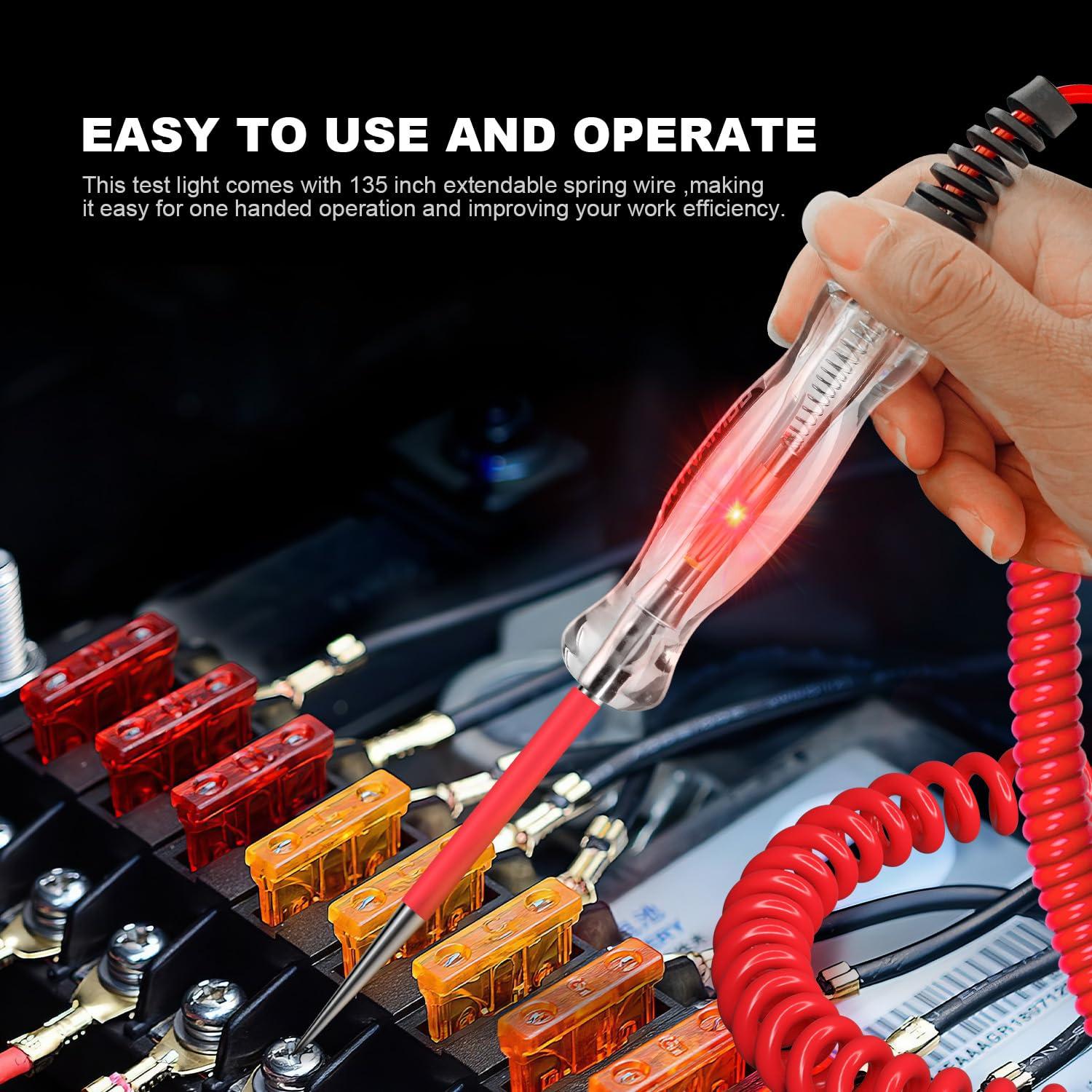 Probador de Circuito Automotriz LED WINAMOO 6-24V 135 cm