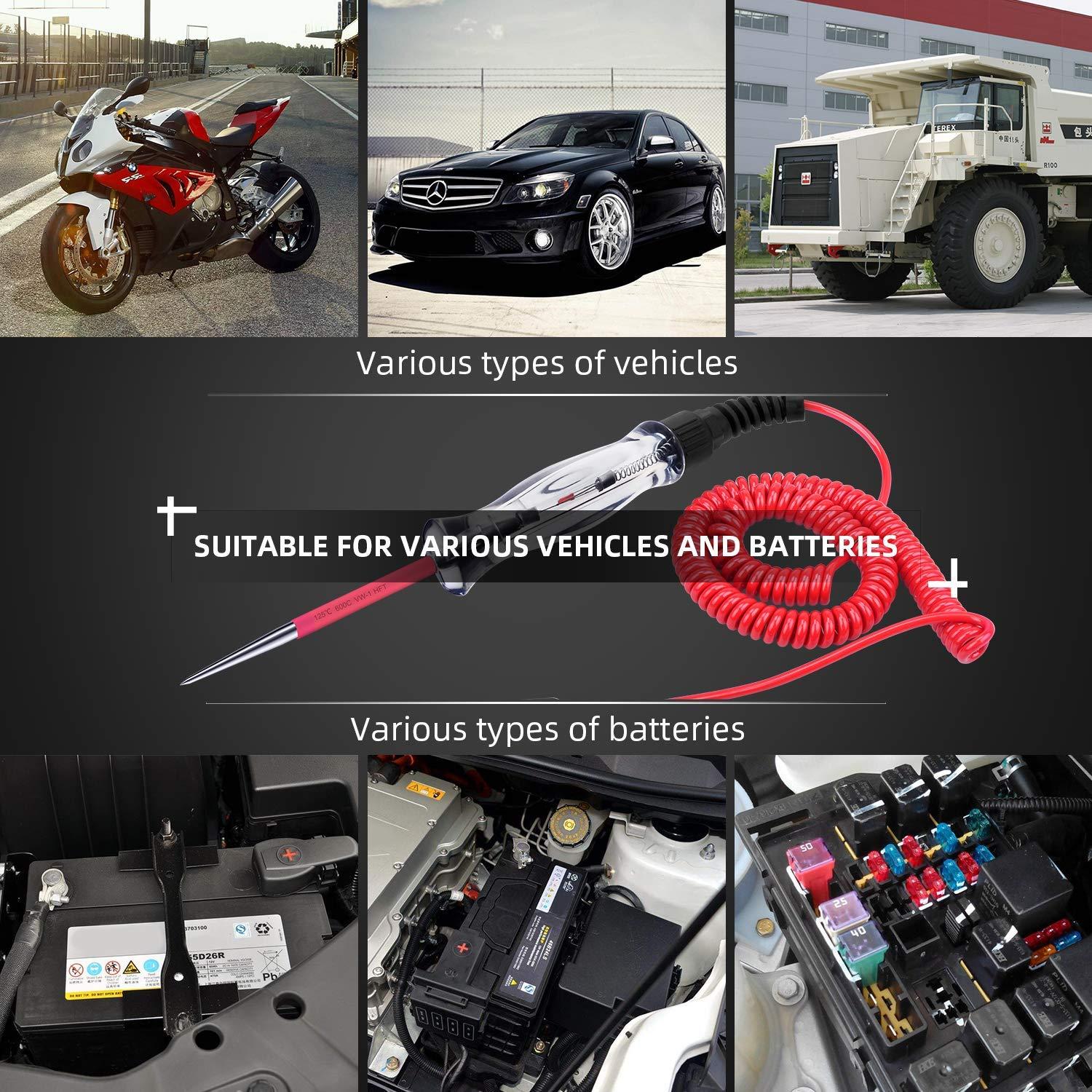 Probador de Circuito Automotriz LED WINAMOO 6-24V 135 cm