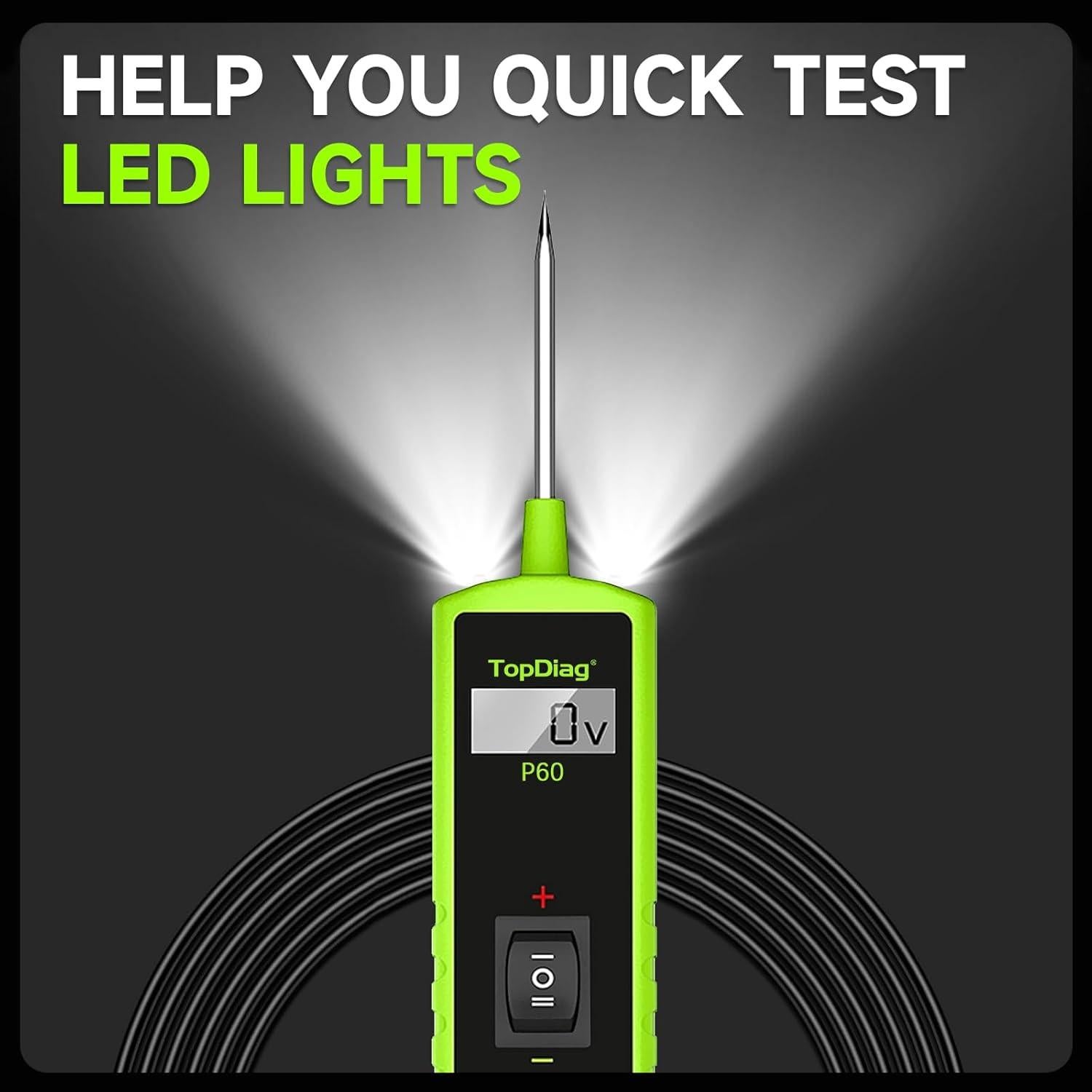 Kit de prueba de circuitos automotrices TopDiag P60 6-30V