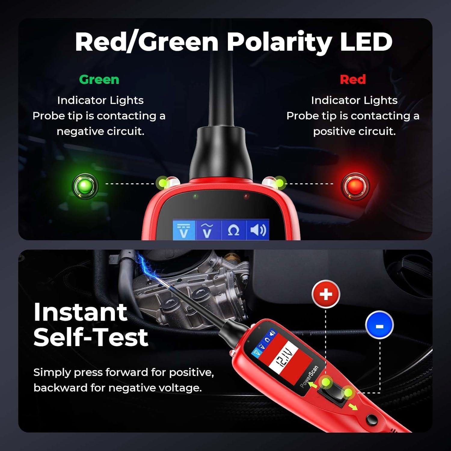 Probador de Circuitos Autel PS100 12-24V 20FT Multímetro