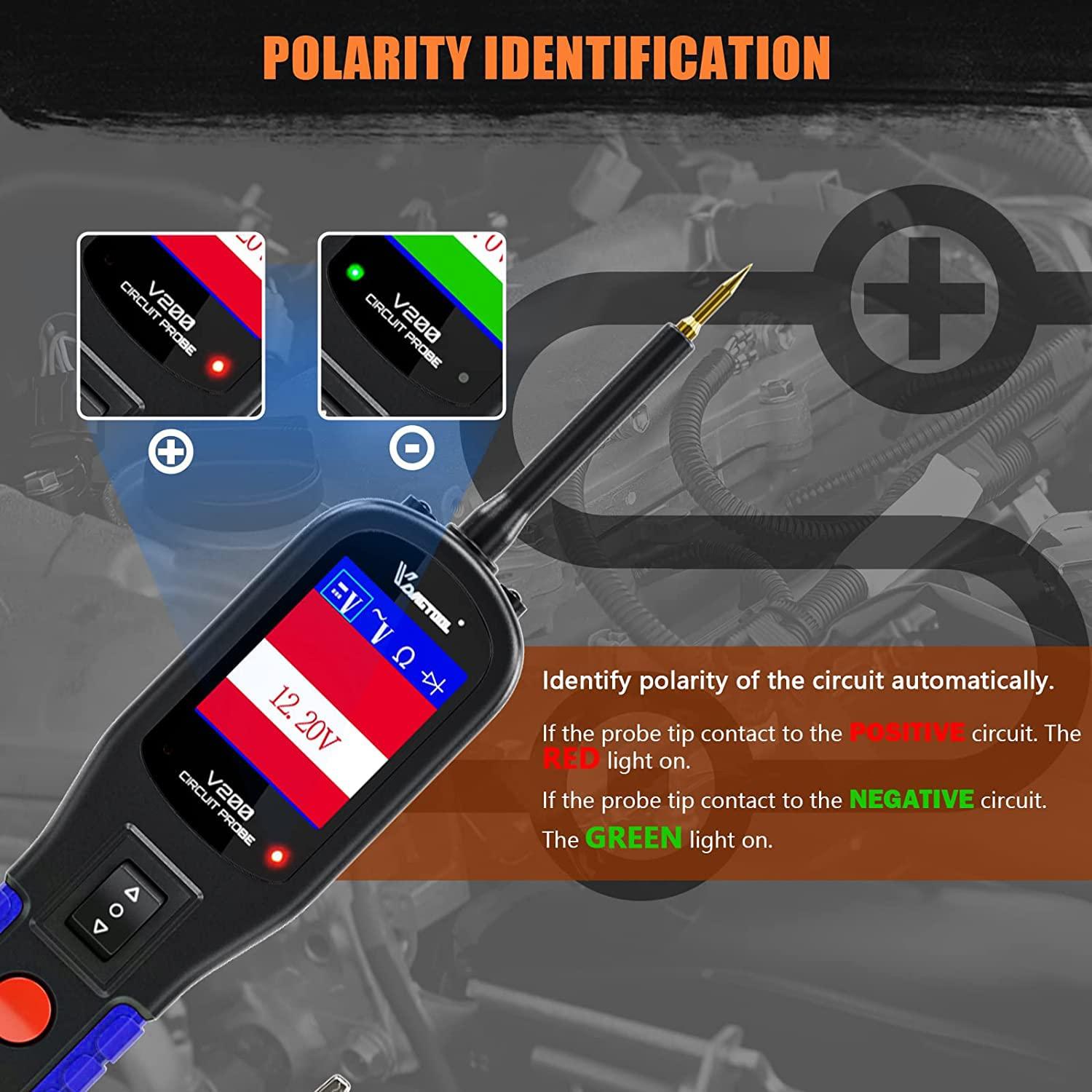 Kit de Prueba de Circuito VDIAGTOOL V200 12V 24V 40FT