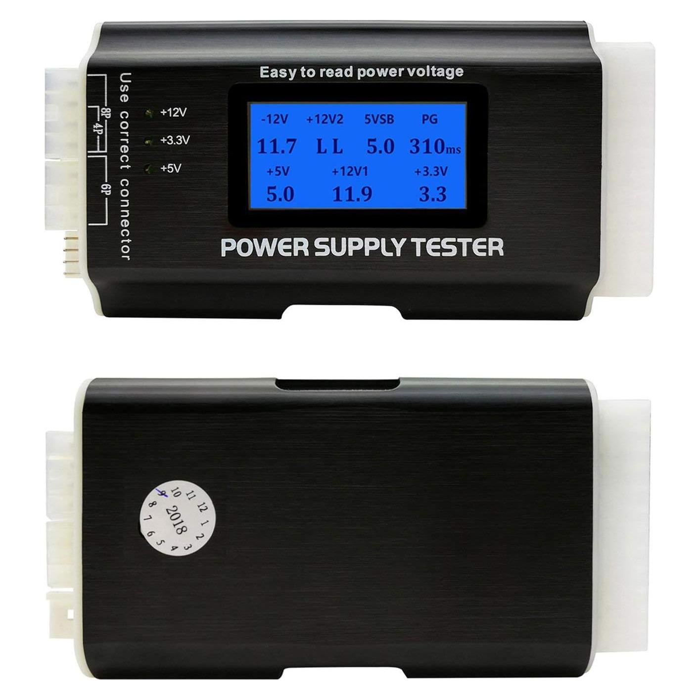 Probador de Fuente de Poder Fuhengli ATX 8-en-1 LCD 1.8''