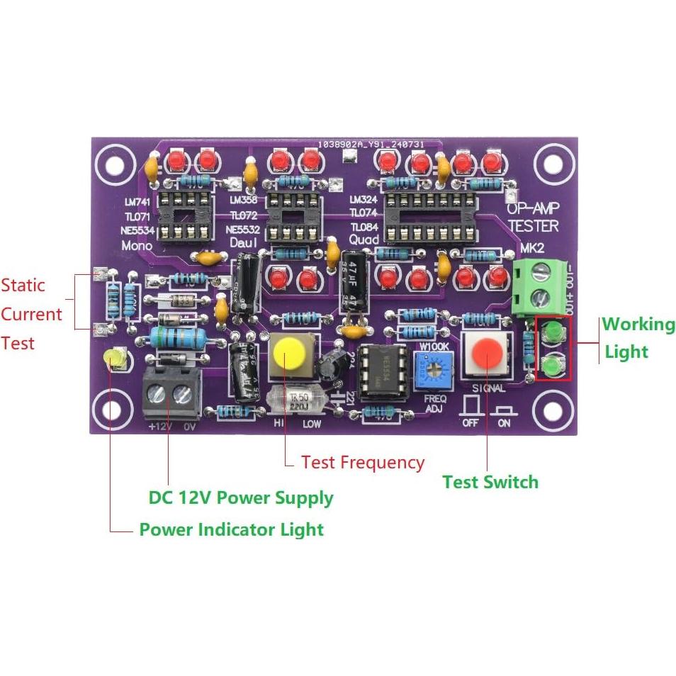 Módulo Probador Amplificador Operacional GODIYMODULES 10cm