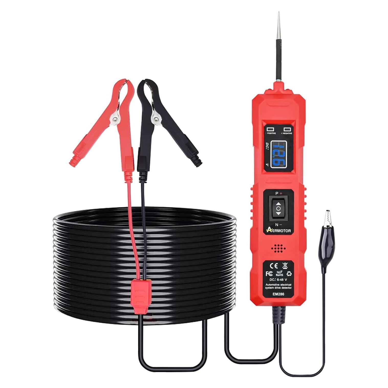 Probador de Circuito de Potencia AERMOTOR EM286 6-48V LED