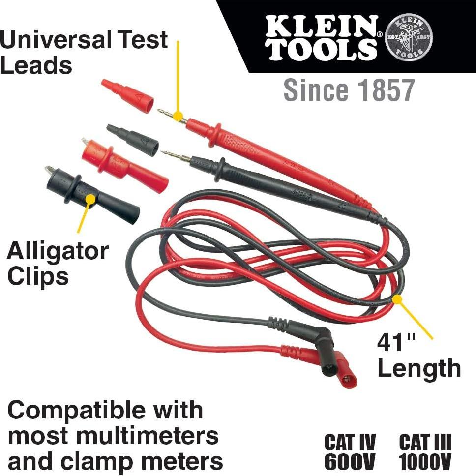 Klein Tools 69410 Juego de Cables de Prueba 41" Rojo