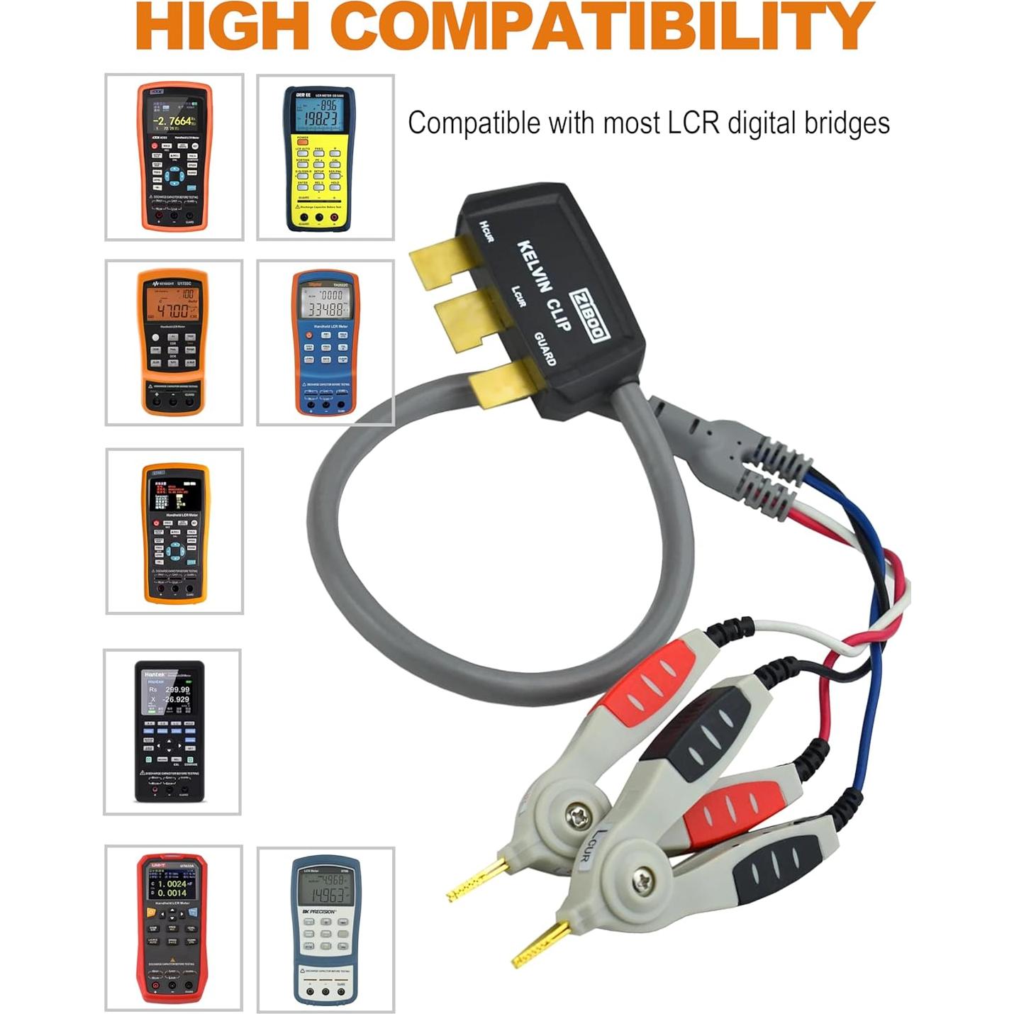 Clip de Prueba LCR Portátil ZIBOO ZB-L100K Universal