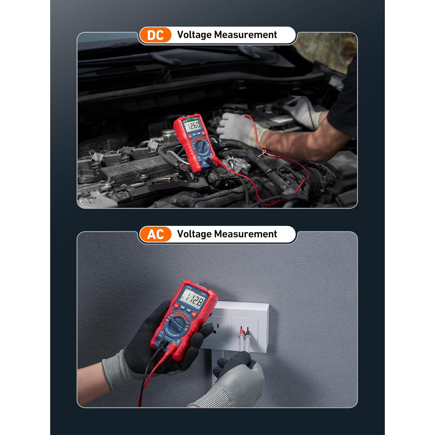 Multímetro Digital AstroAI ASIM4K0R TRMS 4000 Cuentas