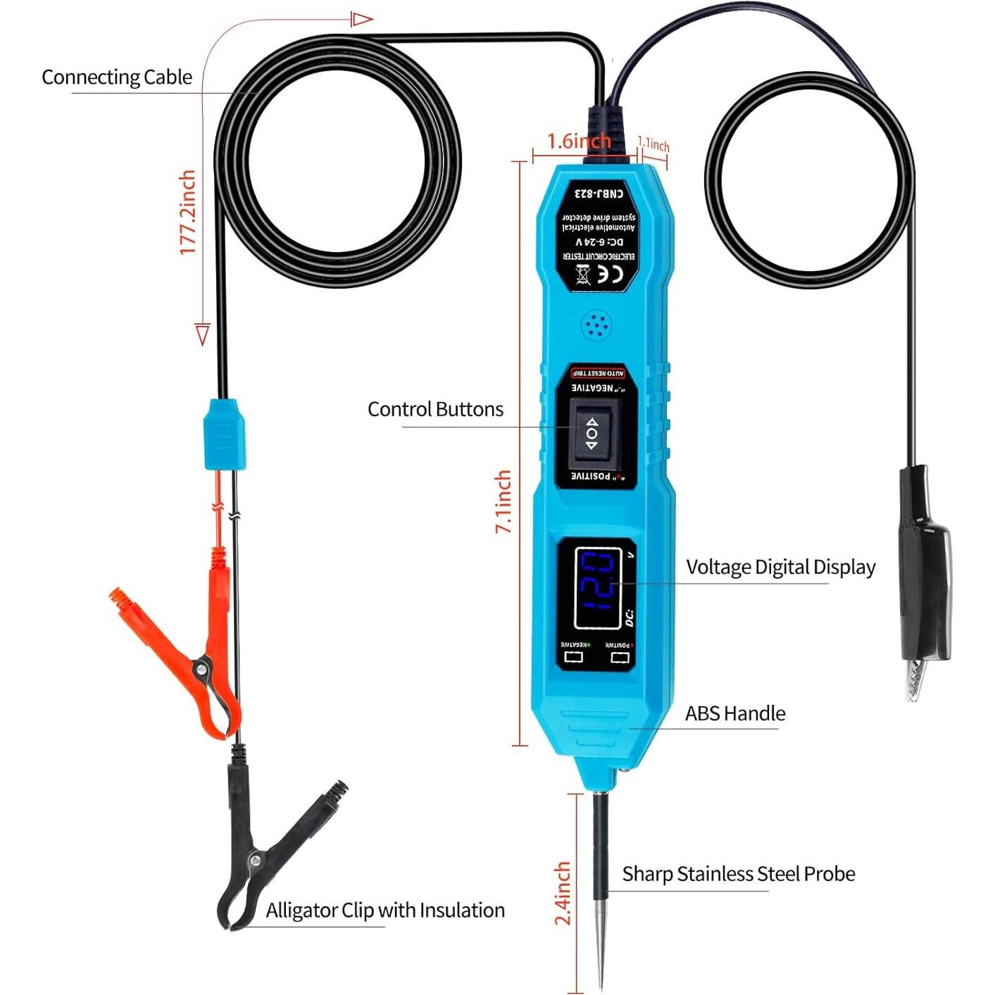 Probador de Circuito Eléctrico Aochinmoto 3.5-36V 4.48m