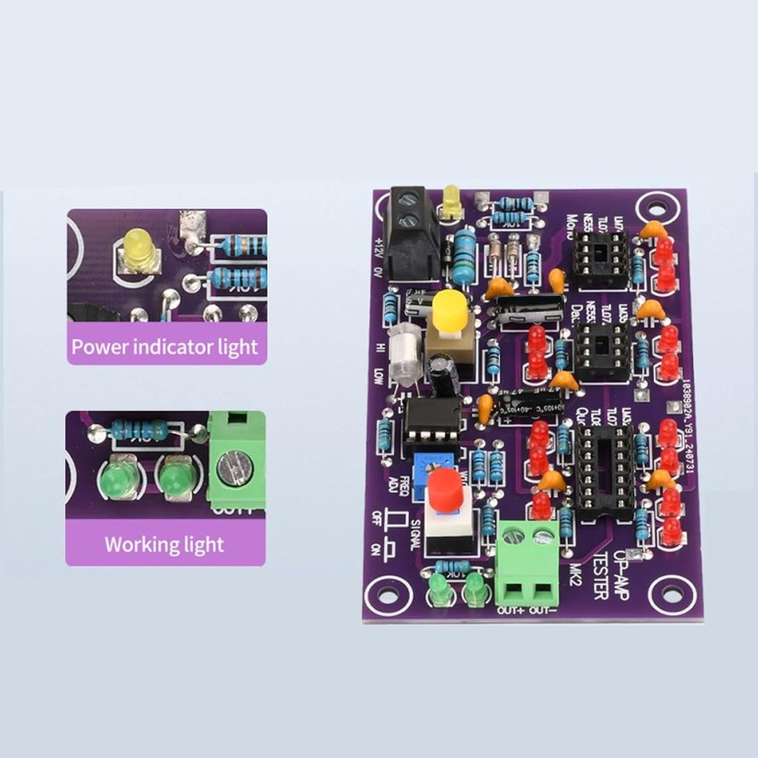 Módulo de Prueba Amplificador Operacional Masyrt T2