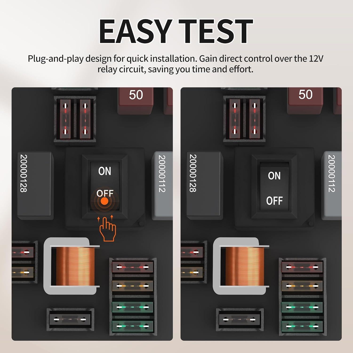 Kit de Probador de Relé Bypass RVMARINEPAT 9038 - 6 Piezas