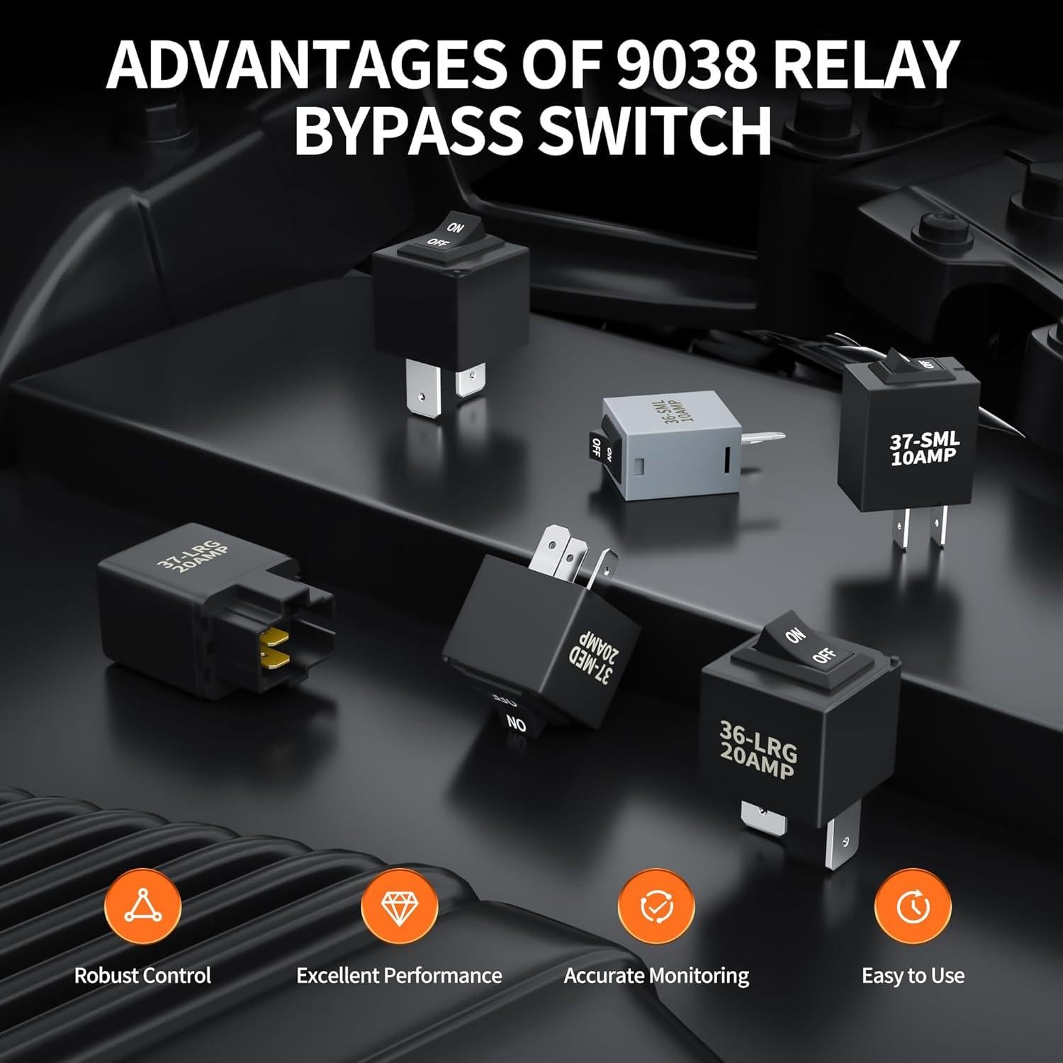 Kit de Probador de Relé Bypass RVMARINEPAT 9038 - 6 Piezas