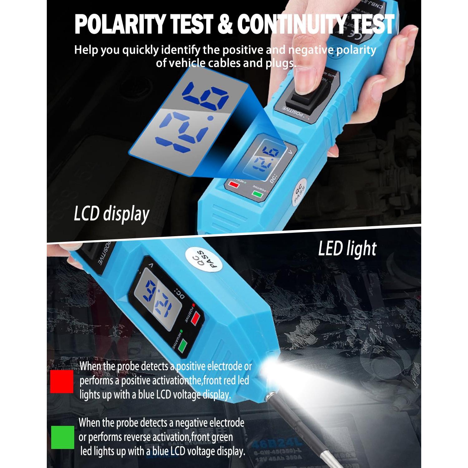 Probador de Circuito DC 6-24V Zzxker con Pantalla LCD