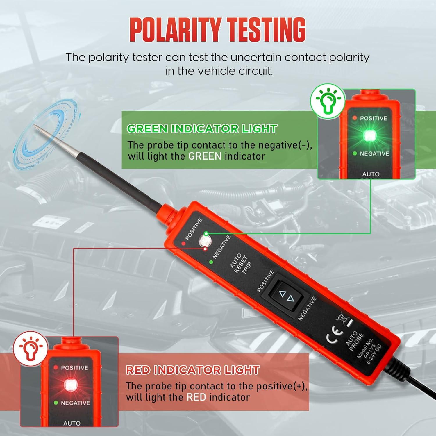 Kit de Sonda de Circuito Automotriz TYRAREX 6-24V LED