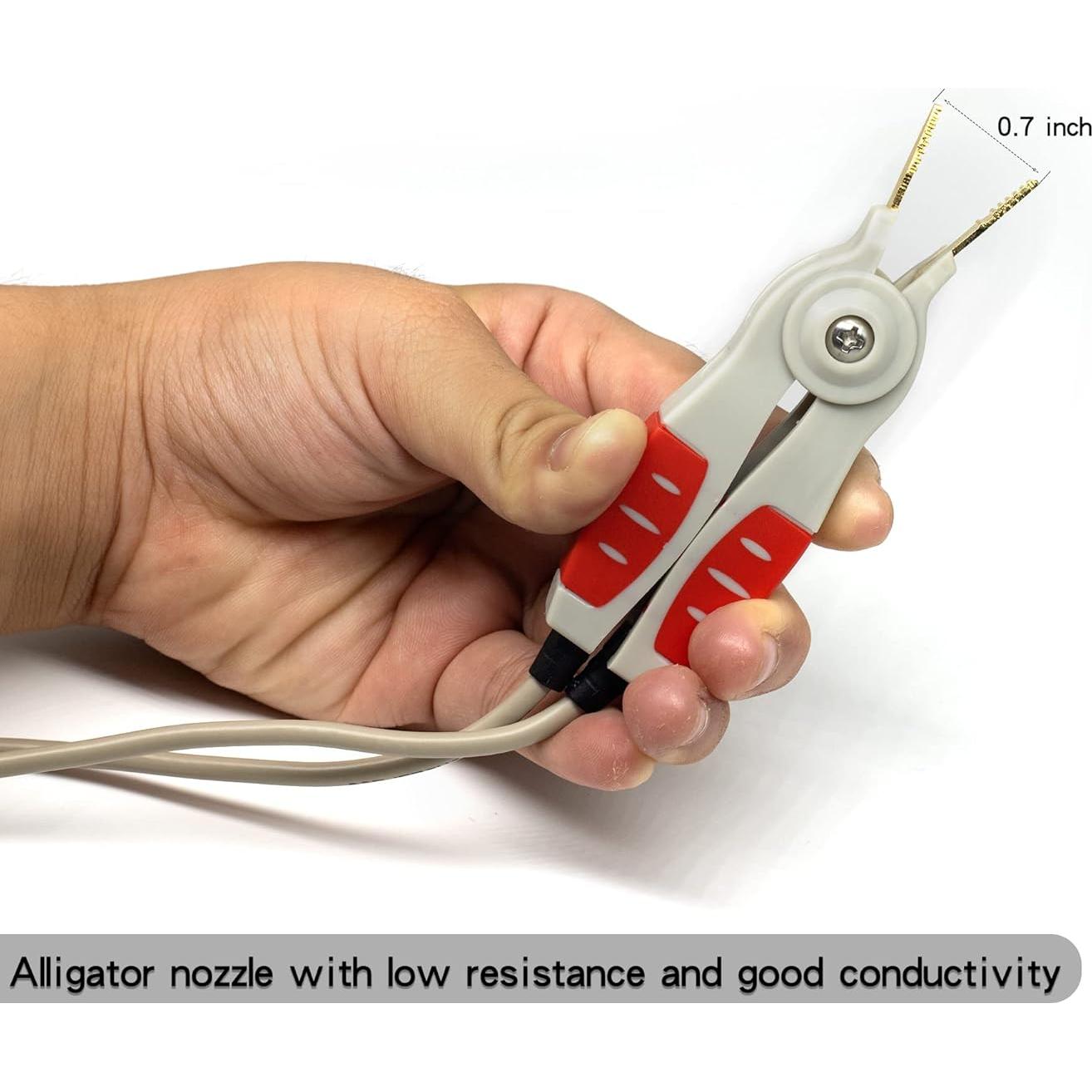 Juego de Cables de Prueba LCR BOCEUC con Clips de Cocodrilo