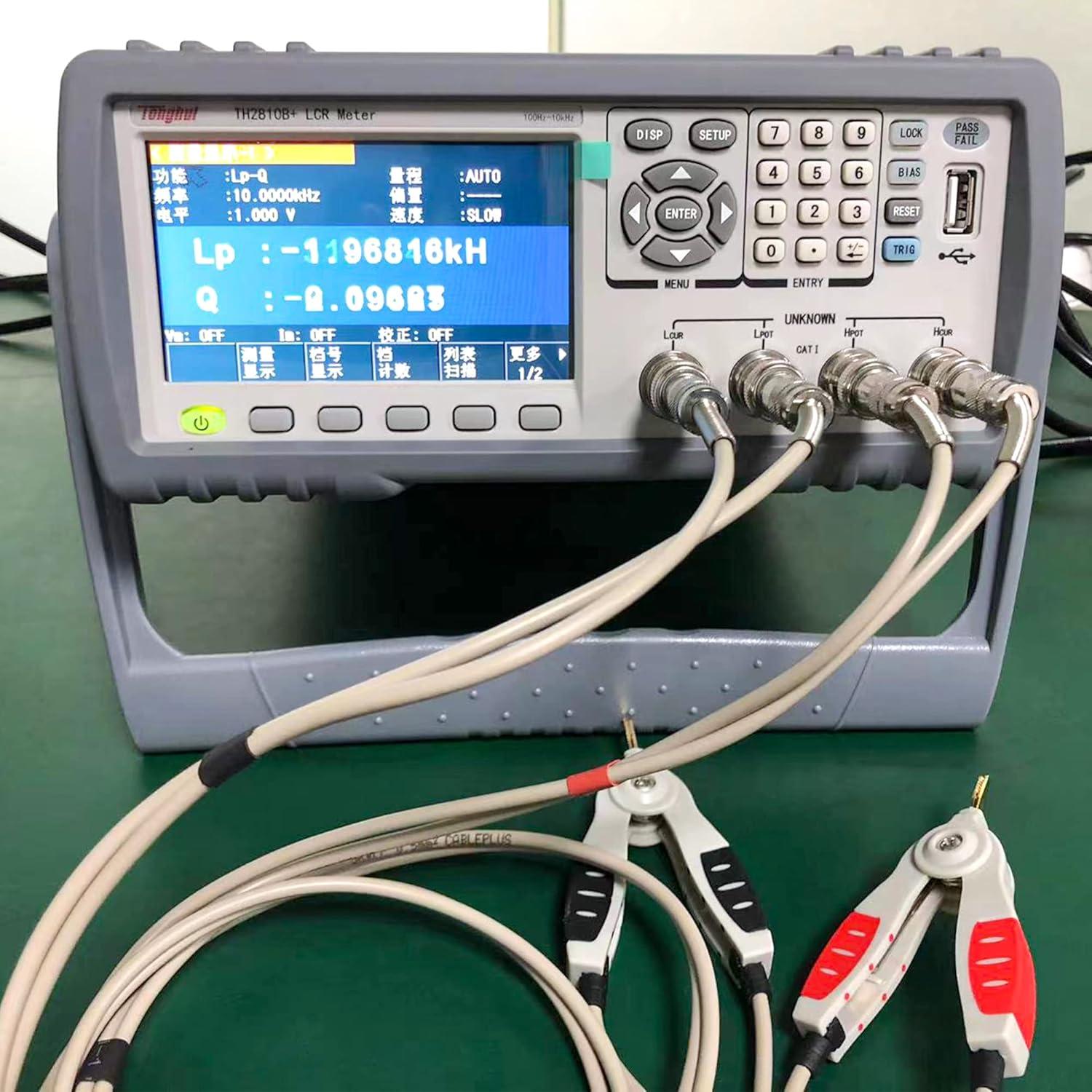 Juego de Cables de Prueba LCR BOCEUC con Clips de Cocodrilo