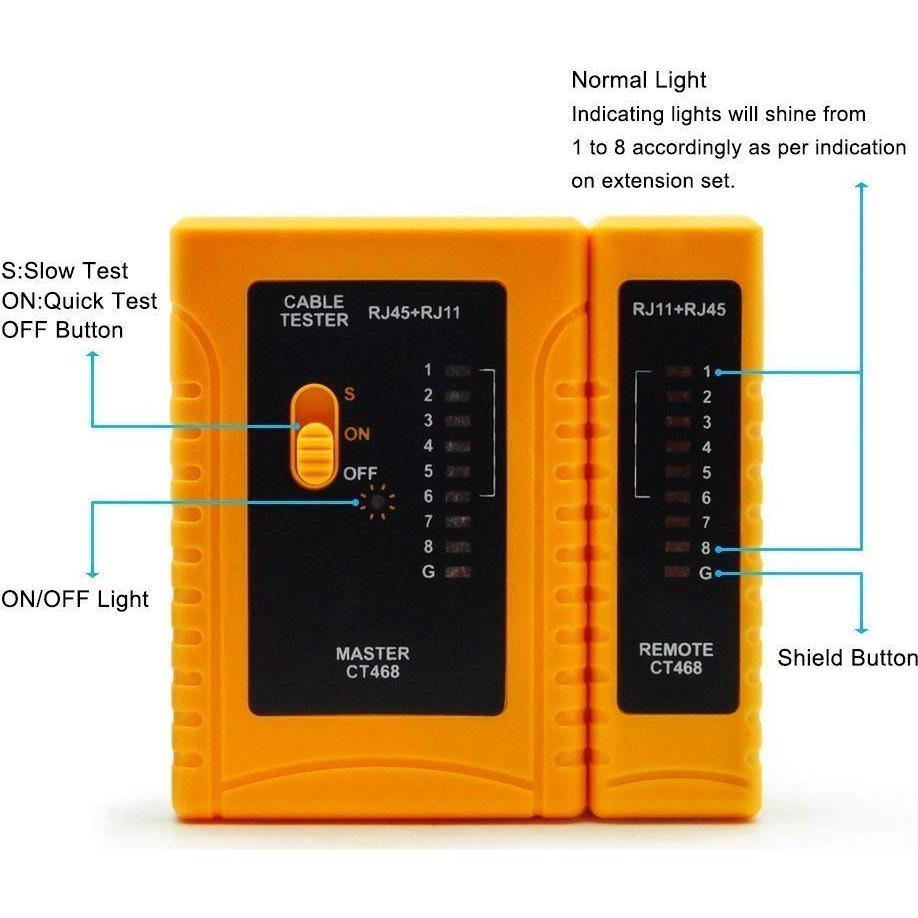 Probador de Cable de Red iMBAPrice RJ45/RJ11 CAT5/CAT6