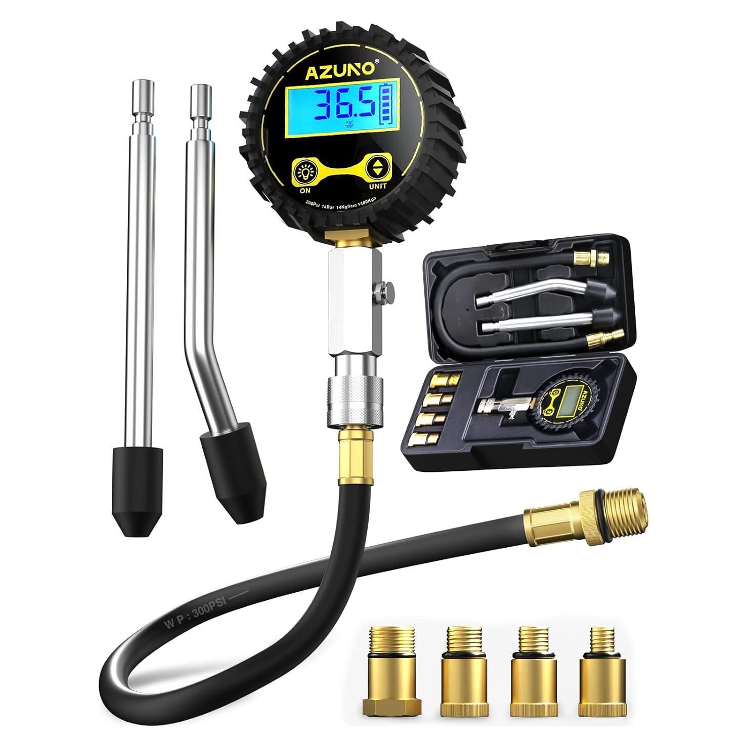 Kit de Medición de Compresión AZUNO Digital 200 PSI