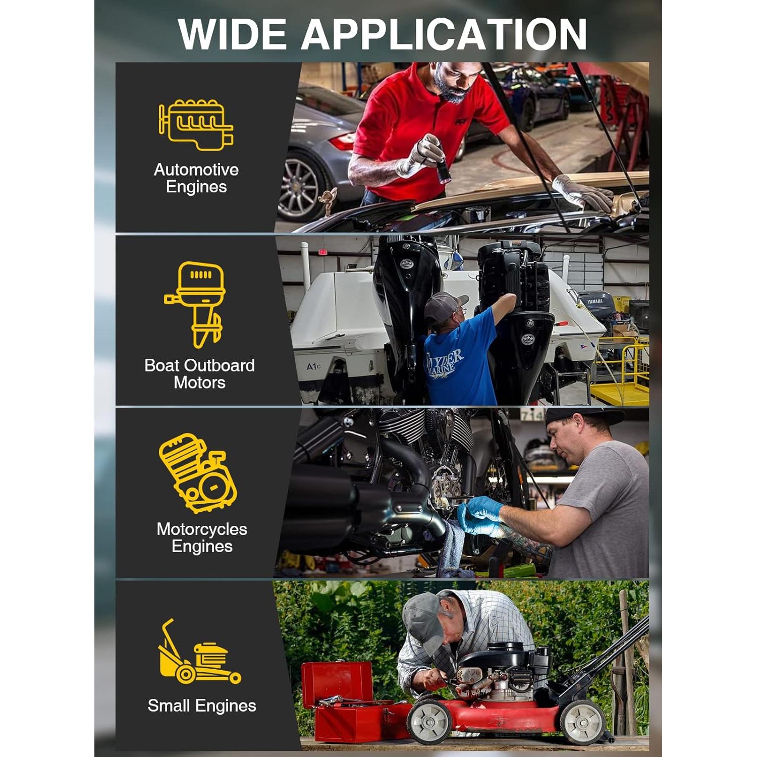 Kit de Medición de Compresión AZUNO Digital 200 PSI