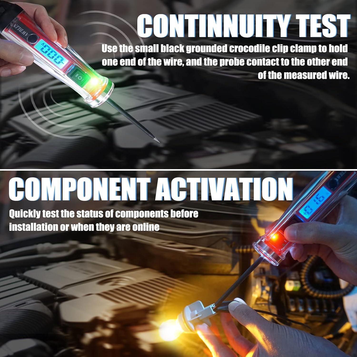 Probador de Circuito Automotriz AWBLIN 822 LCD 5-36V