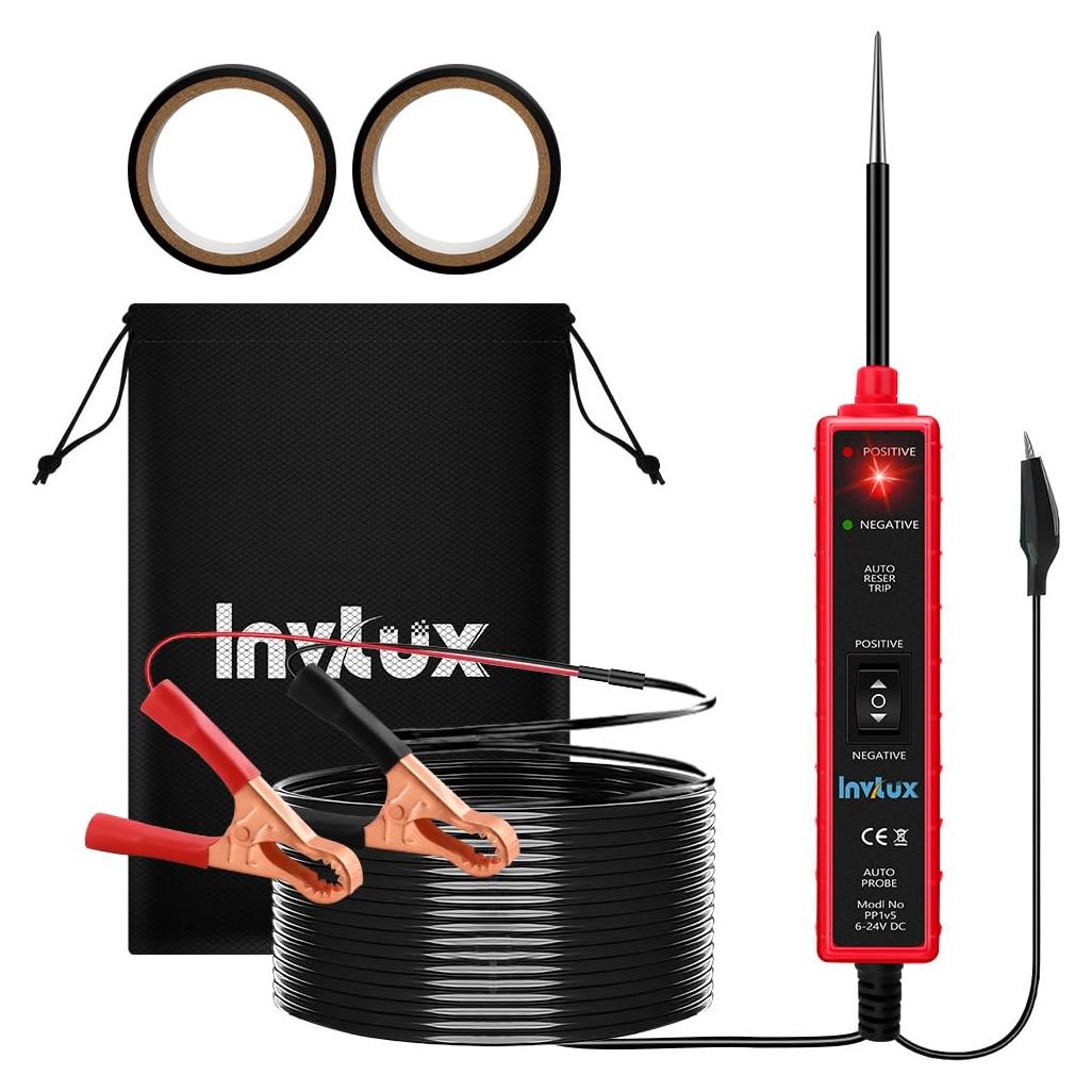 Probador de Circuito Automotriz Invtux 6-24V Pantalla Digital