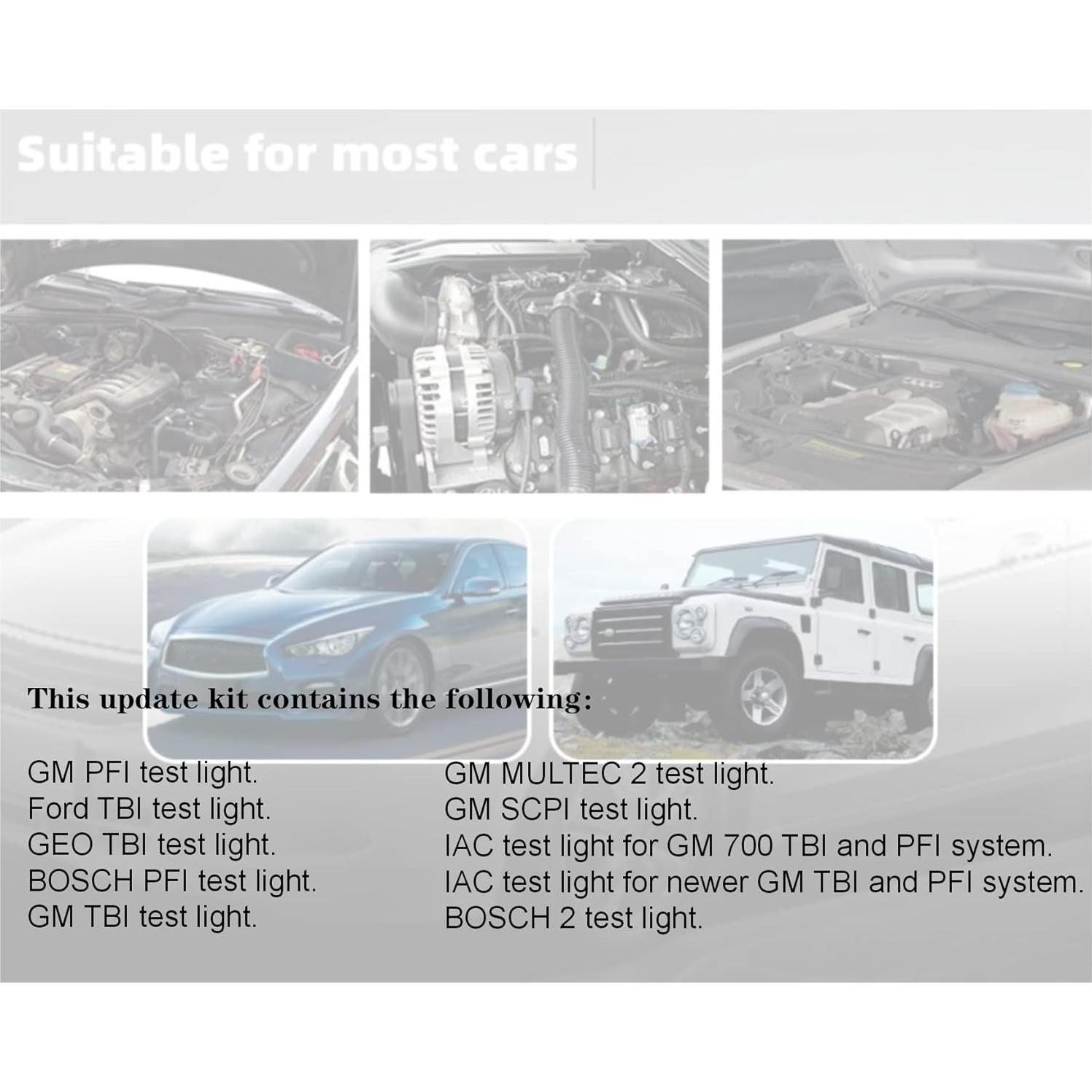 Kit de Prueba de Inyectores de Combustible PANNUOSCS 11 Piezas