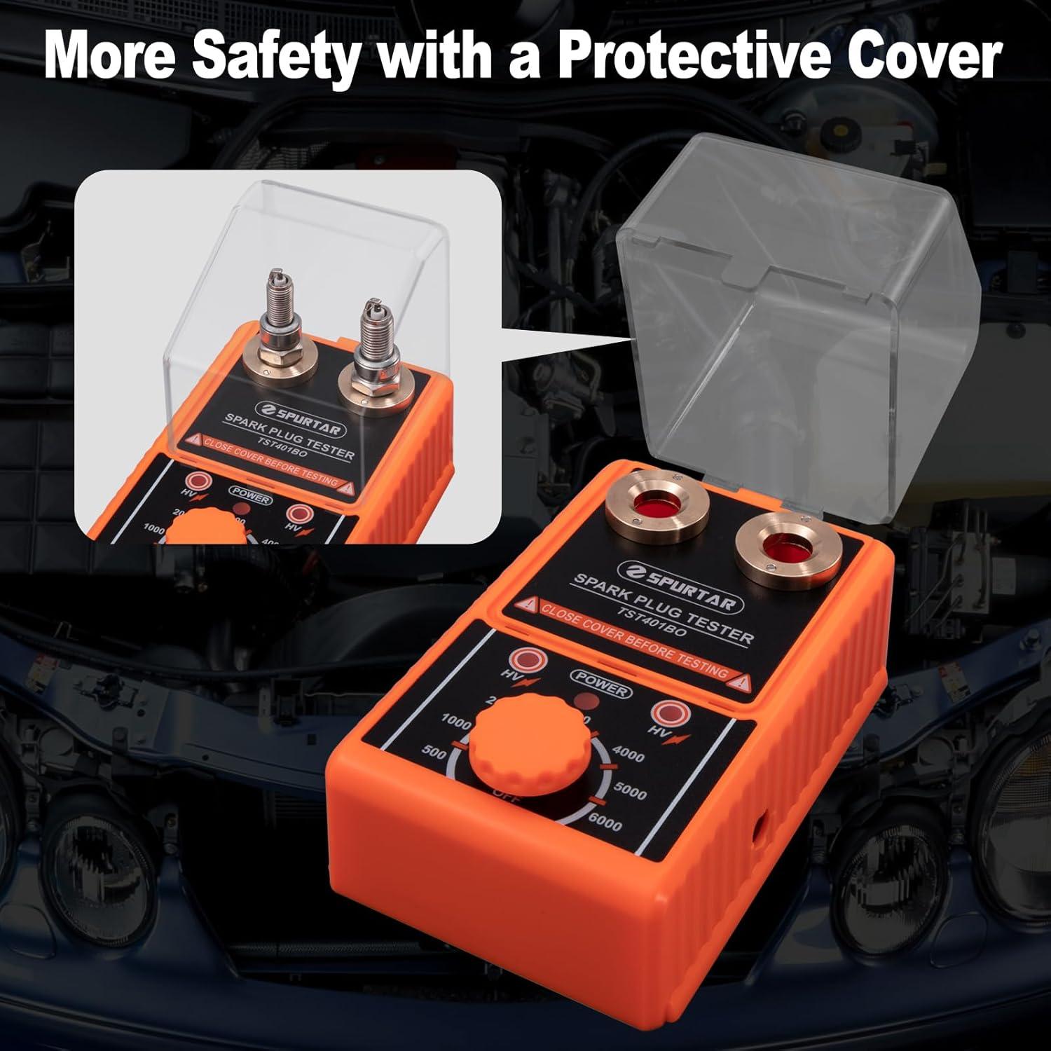 Probador de Bujías Spurtar 0-6000rpm Doble Orificio 110V