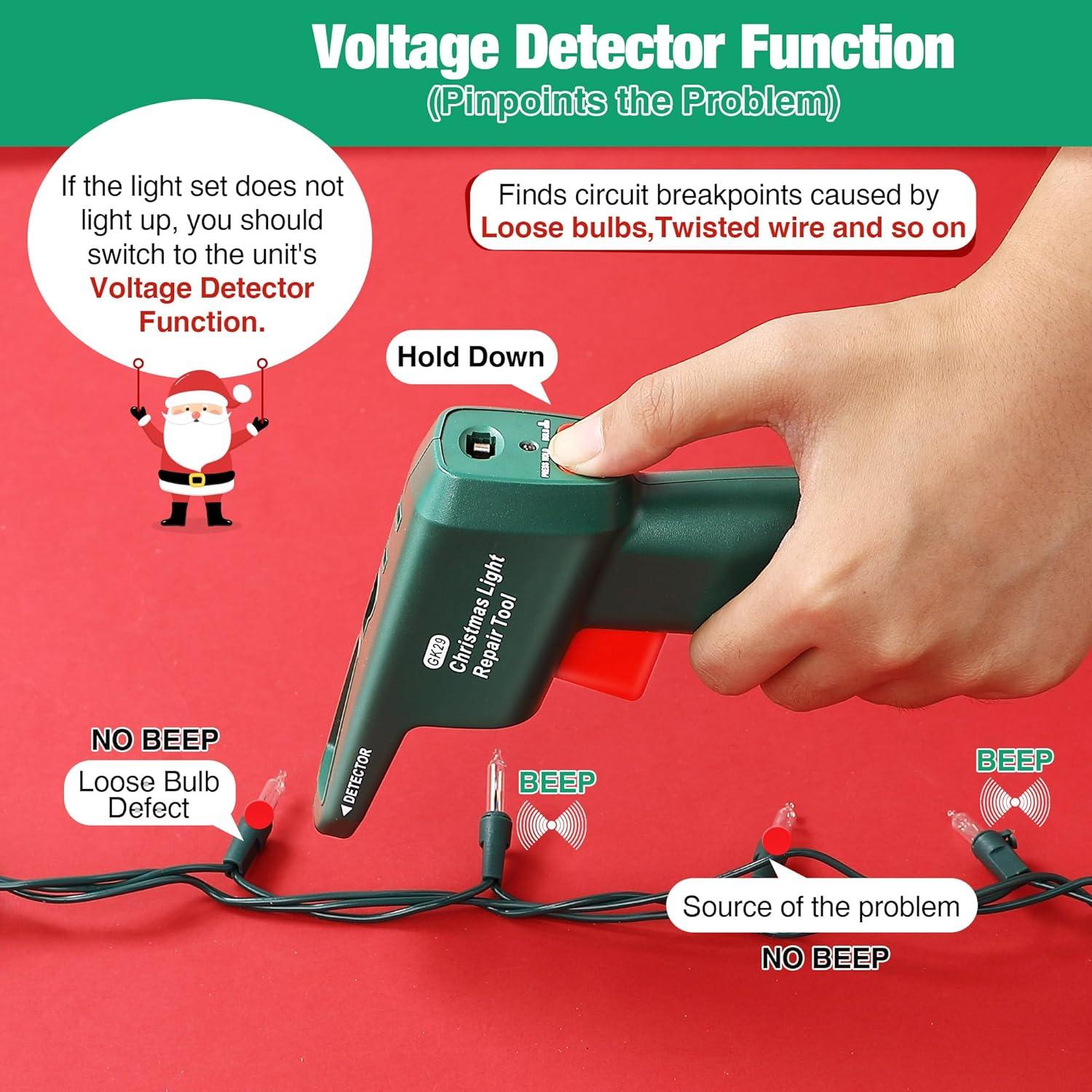Kit de Reparación de Luces de Navidad Hohean 6 en 1 con 30 Bombillas