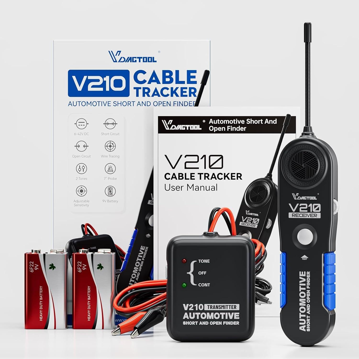 VDIAGTOOL V210 Probador de Circuitos Automotriz 6-42V