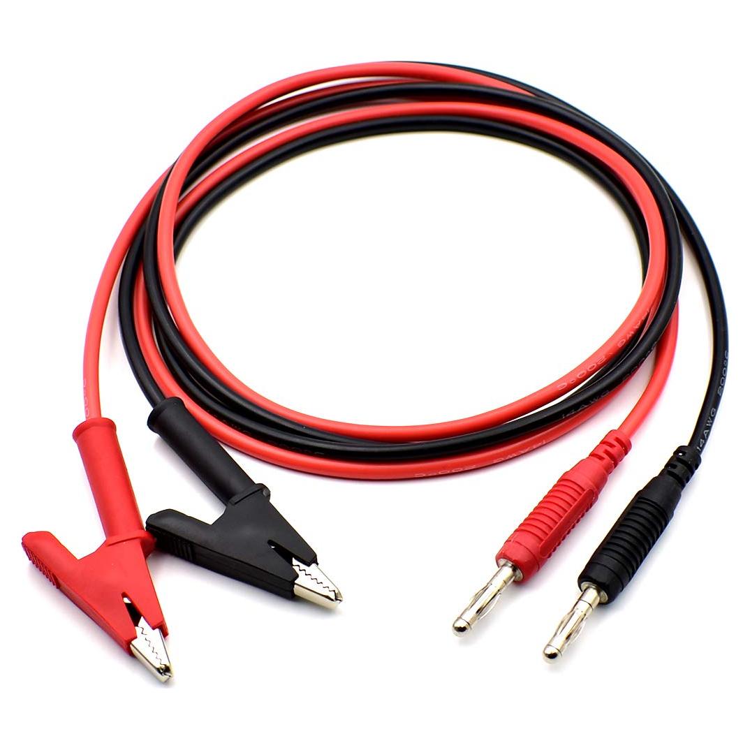 Juego de Cables de Prueba 4mm Bei Qian 3 Pies Clip Cocodrilo