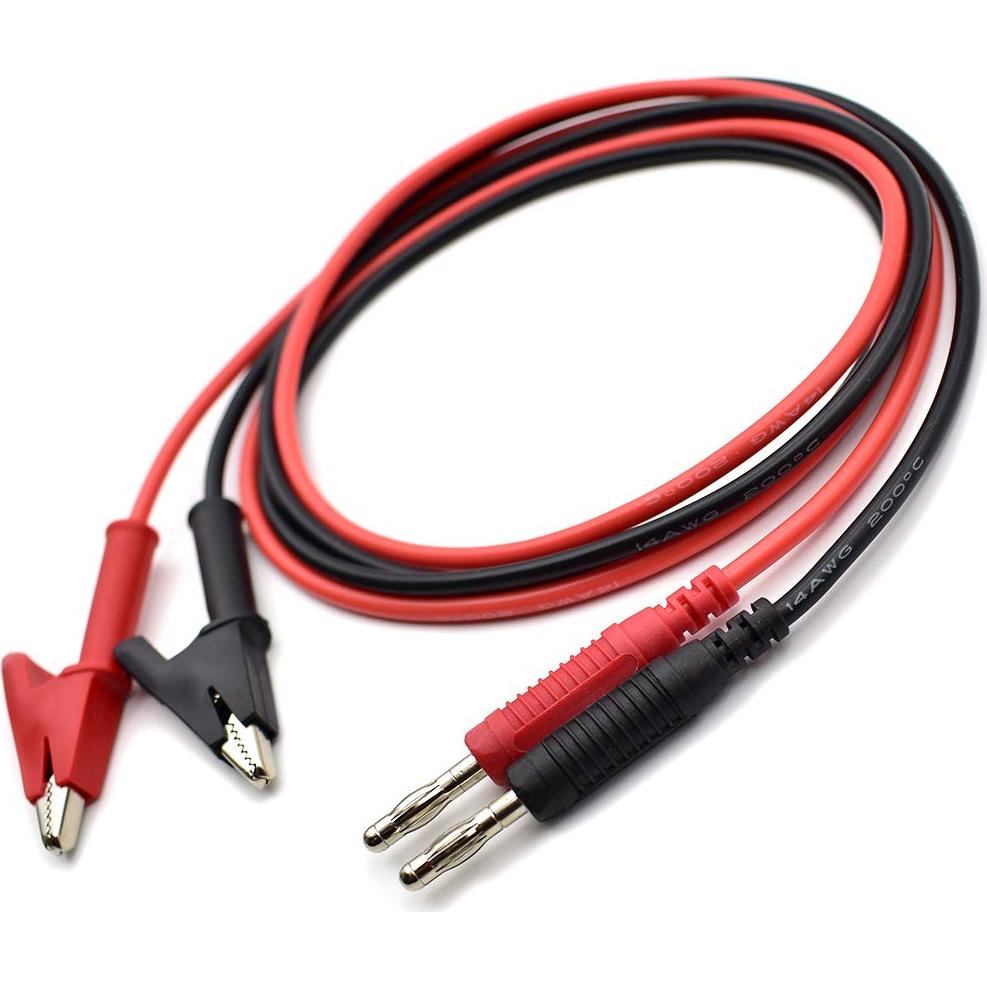 Juego de Cables de Prueba 4mm Bei Qian 3 Pies Clip Cocodrilo