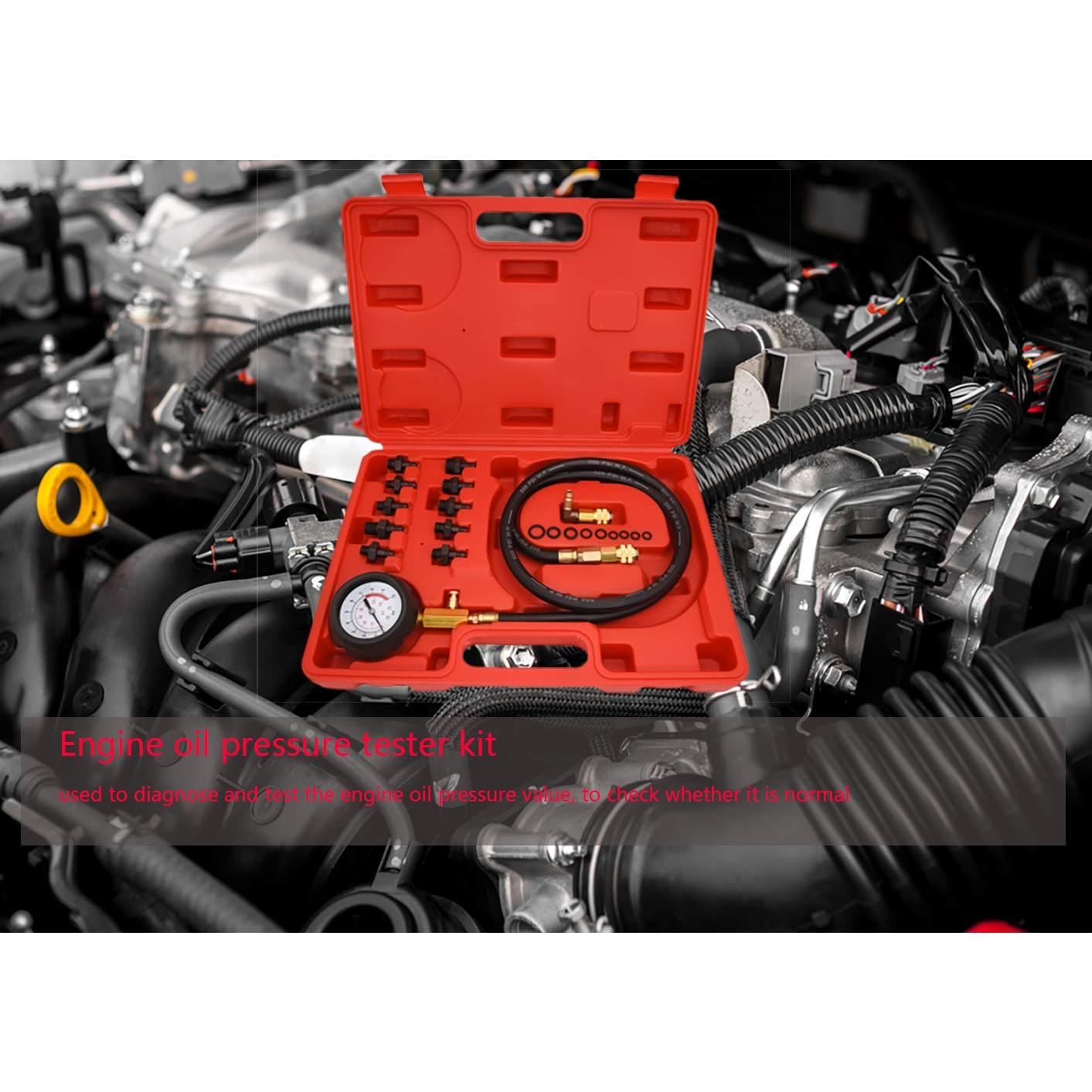 Kit de probador de presión de aceite LEIMO 0-9.65 Bar