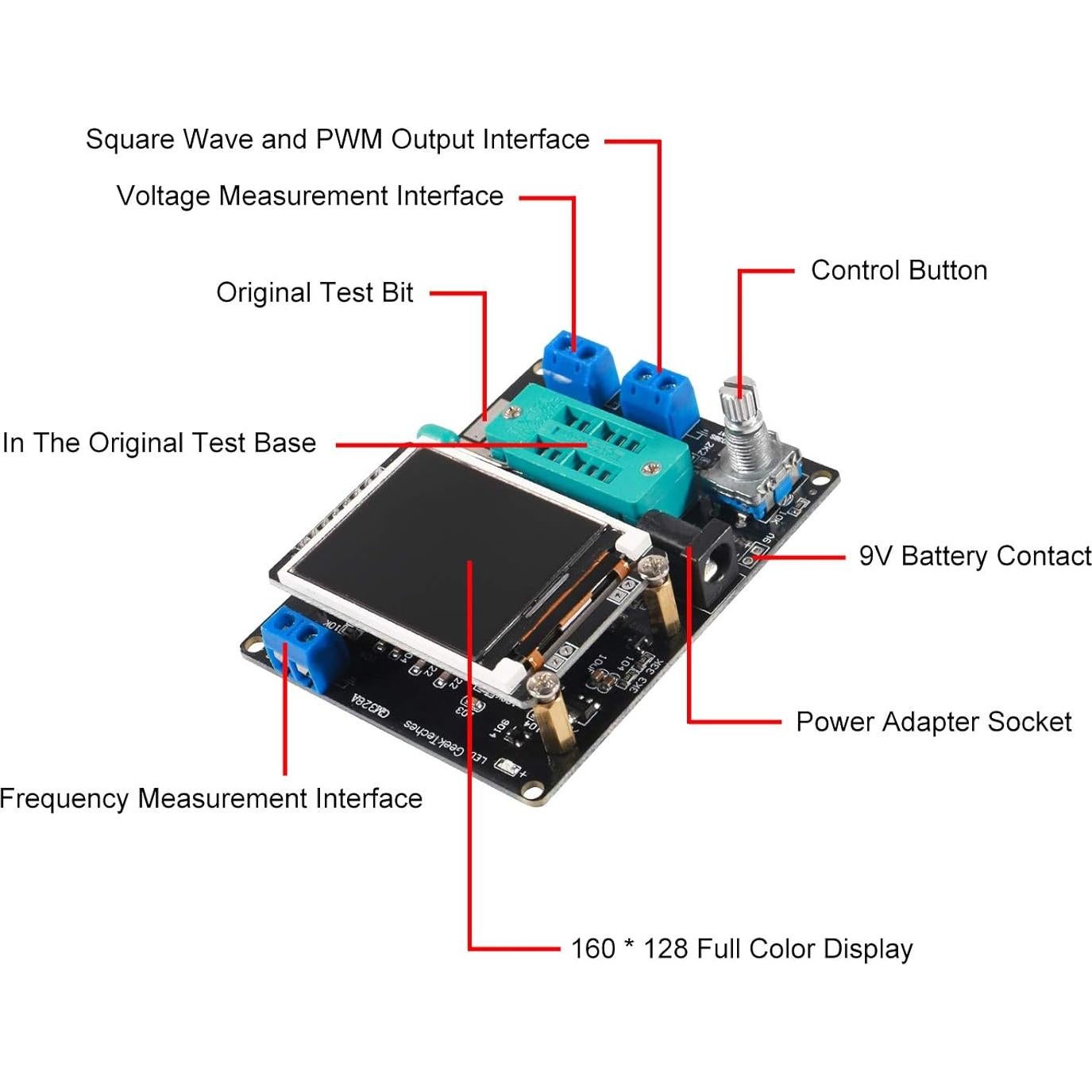 Probador de Transistores AITRIP GM328A Multifuncional