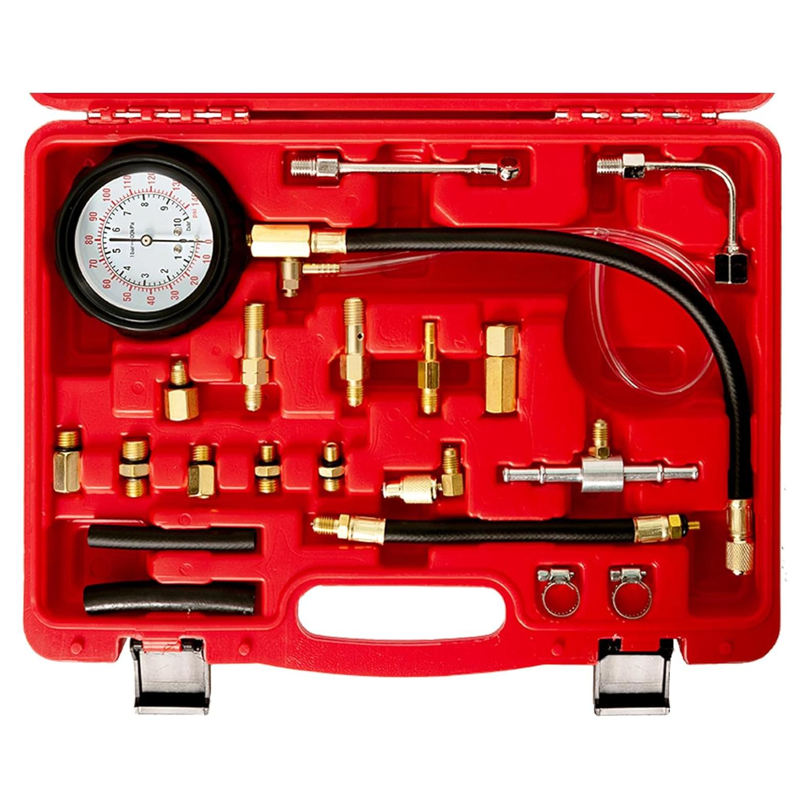 Kit Probador de Presión de Combustible Punmew 0-10 Bar para Coches